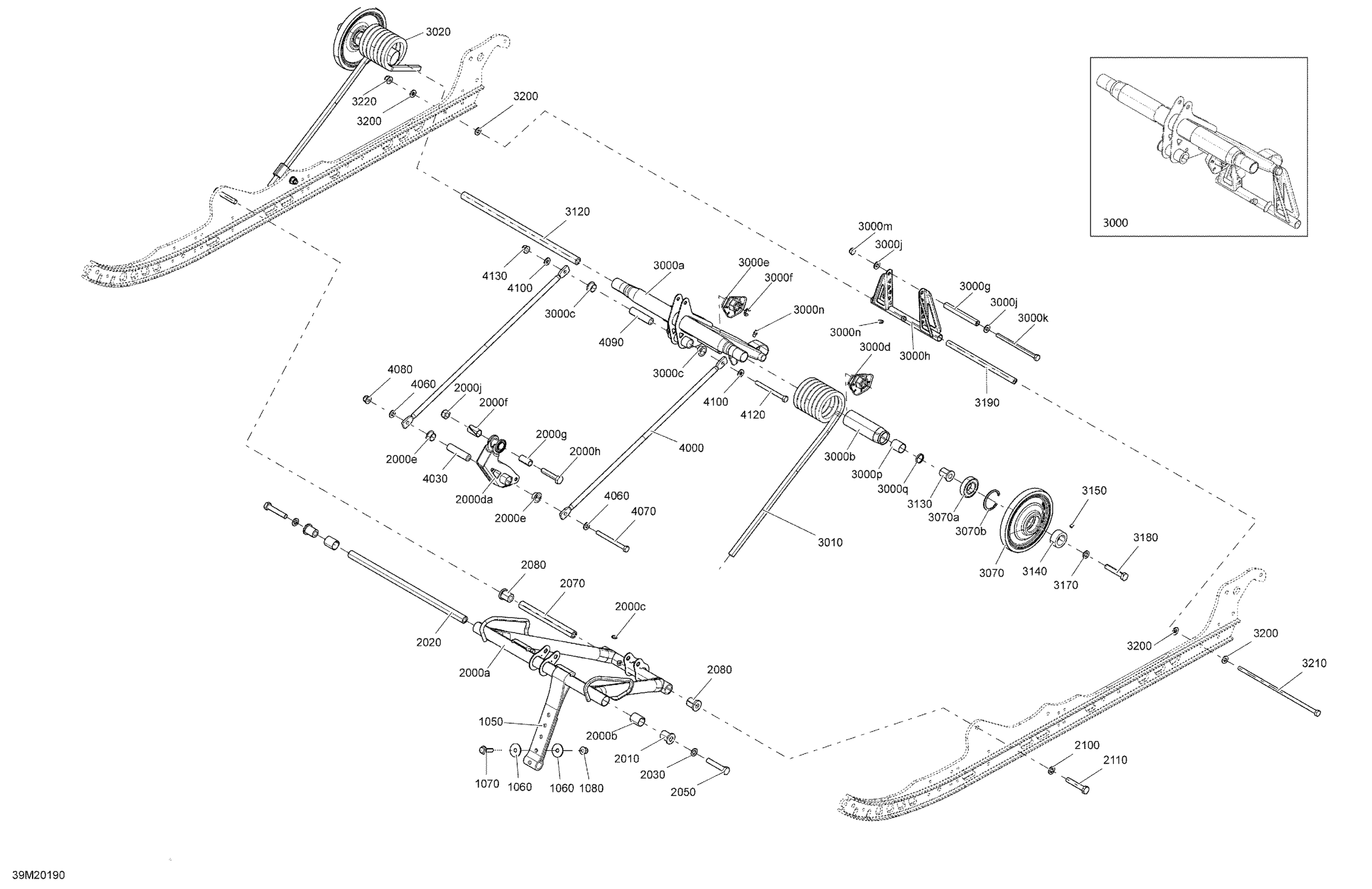 Схема узла: Suspension, Rear - Upper Section - Sport