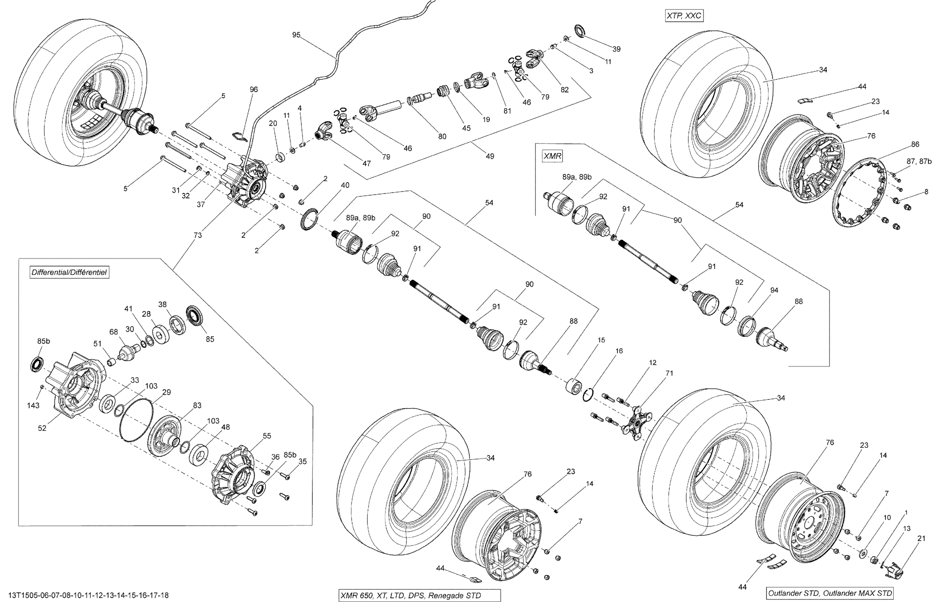 Drive System, Rear _13T1505