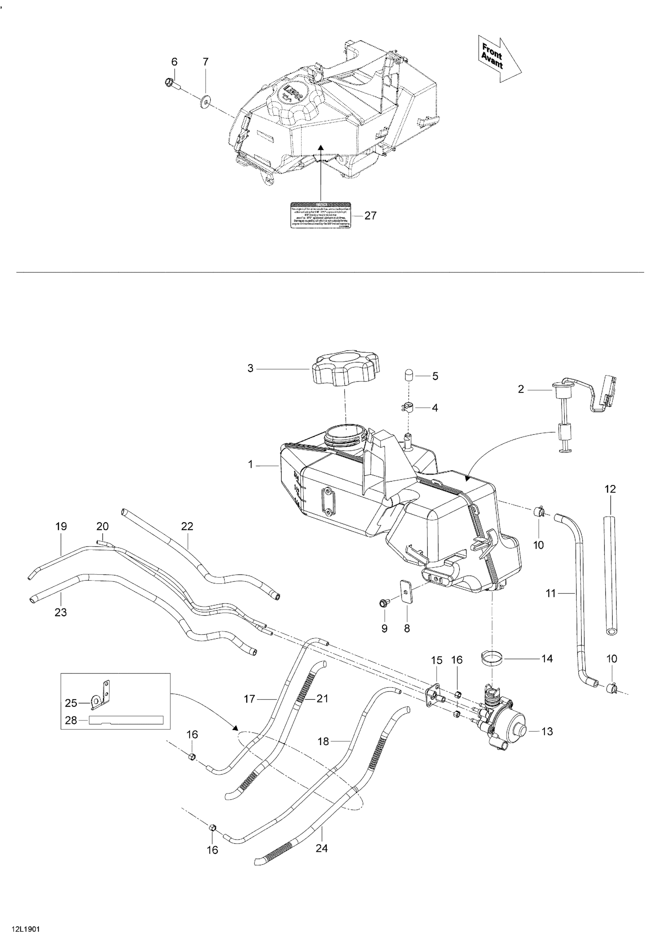 Oil System - 600HO E-TEC