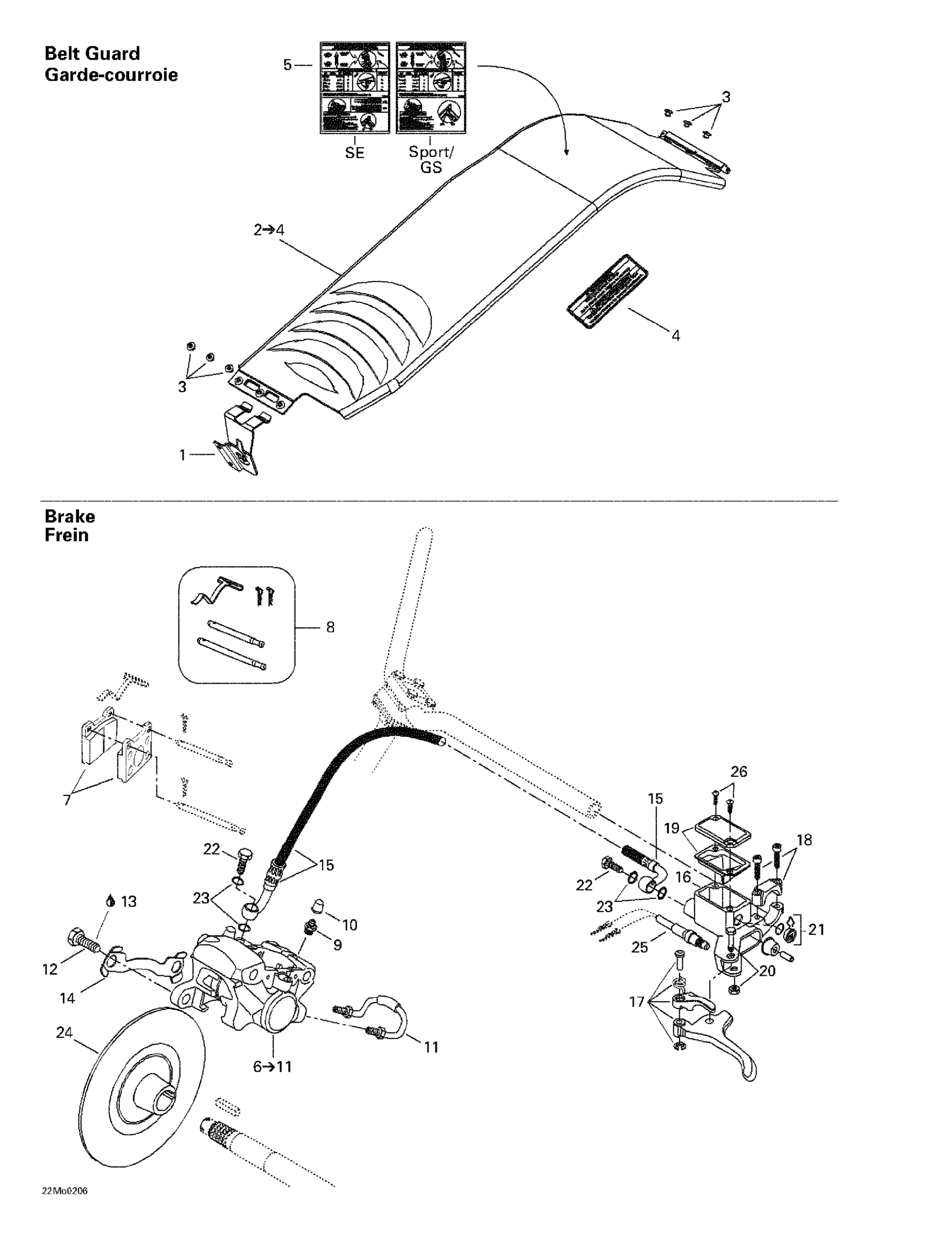 Hydraulic Brake And Belt Guard