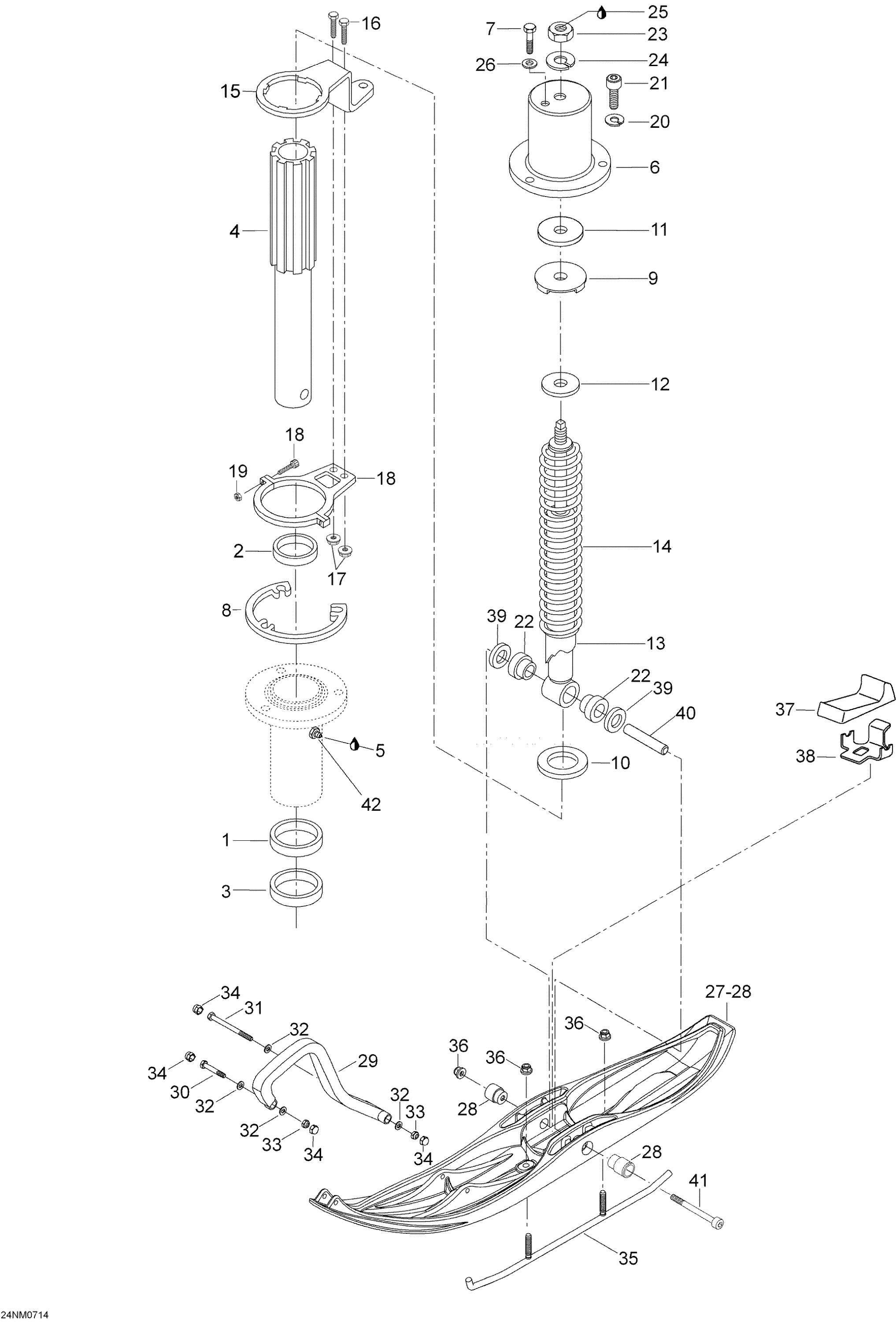 Front Suspension And Ski