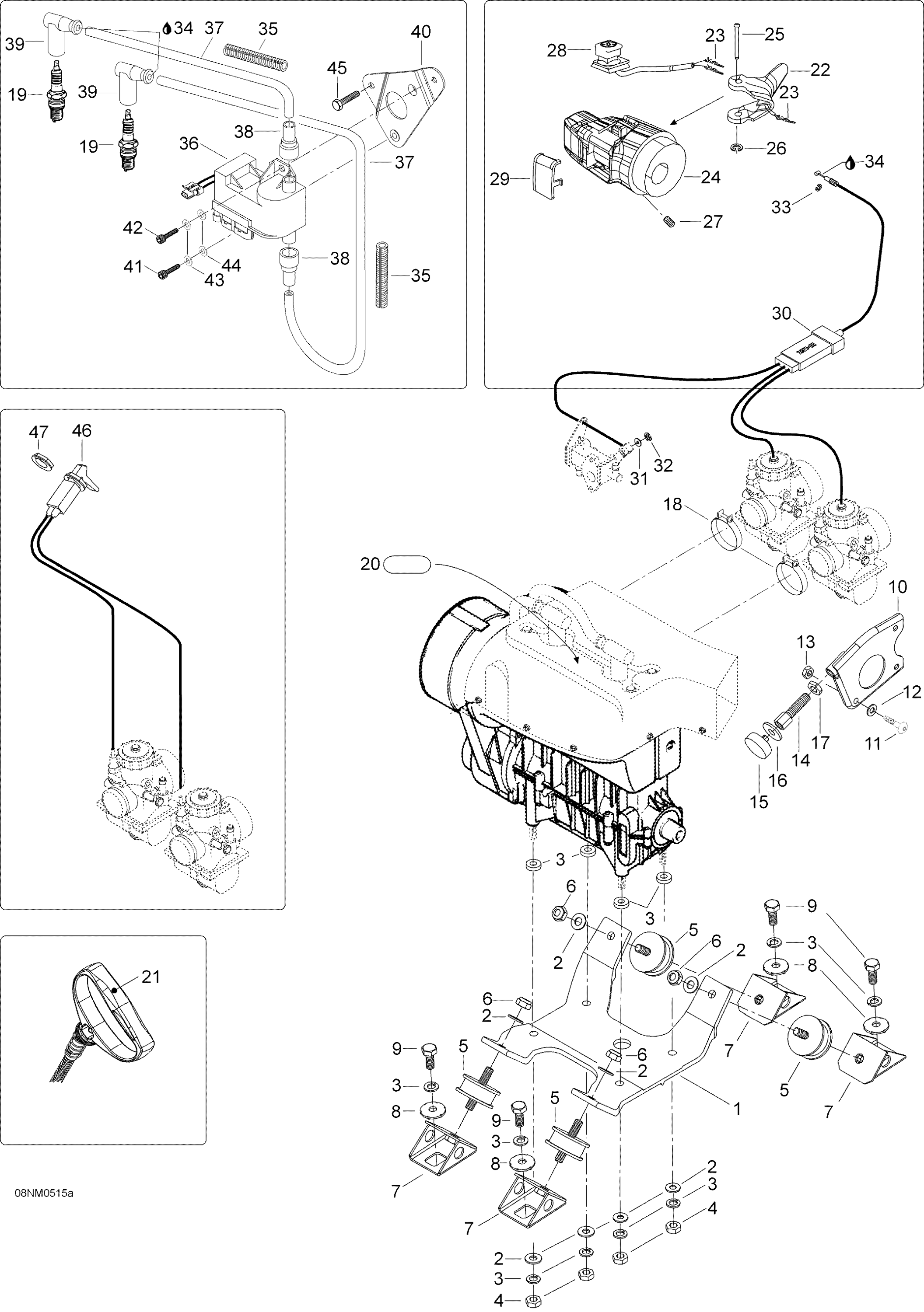 Схема узла: Engine And Engine Support, 552