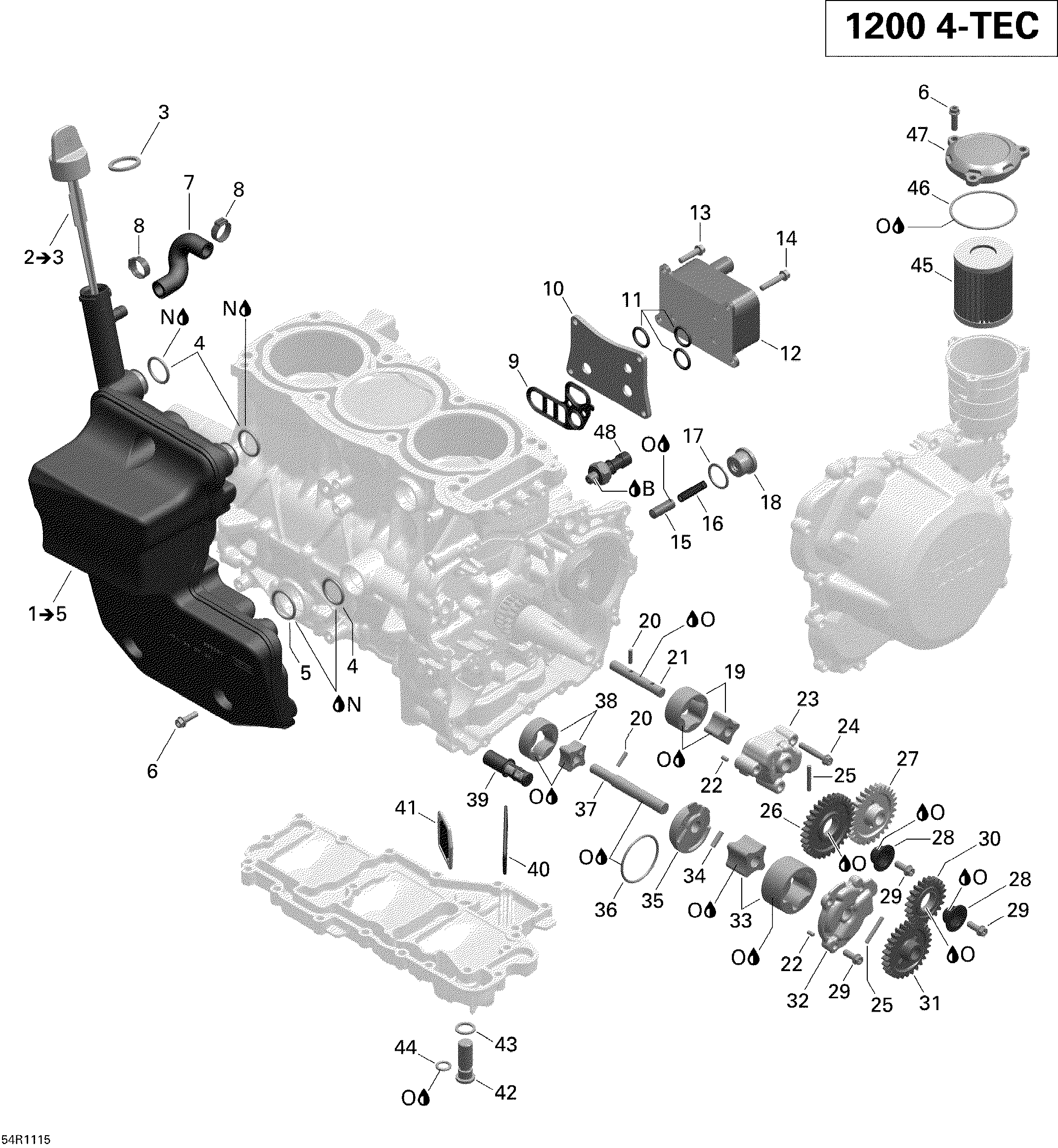 Схема узла: Engine Lubrication