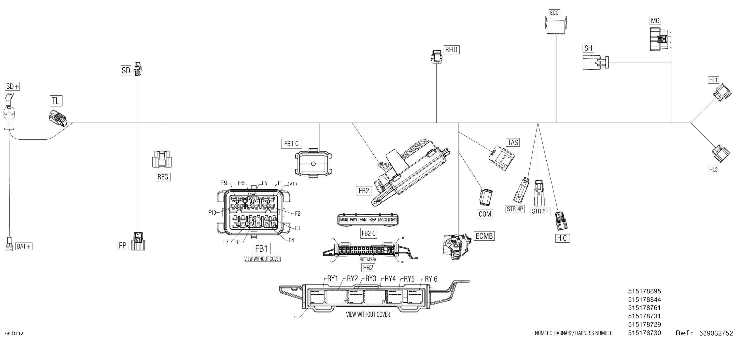 Electric - Main Harness - 515178731