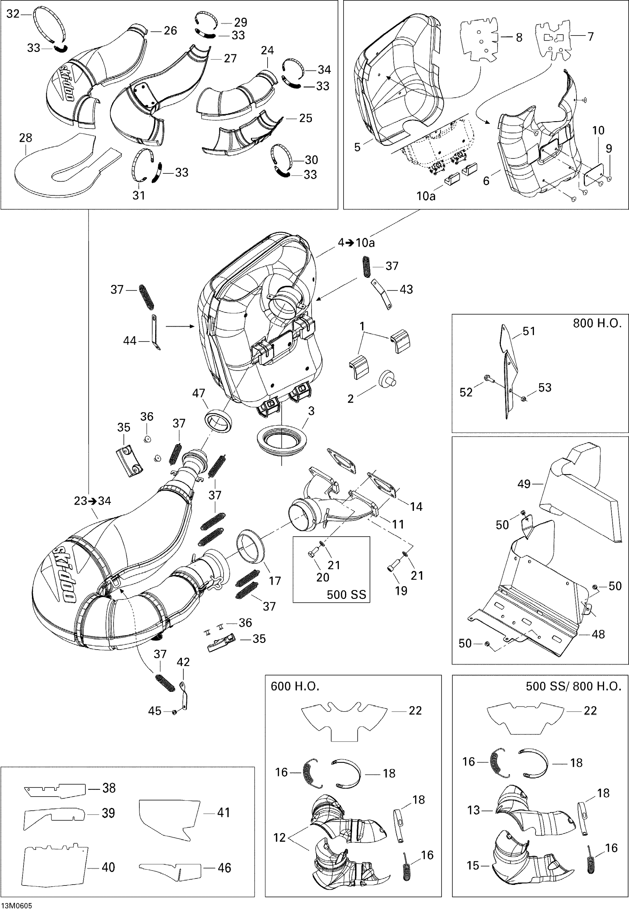 Exhaust System 500SS
