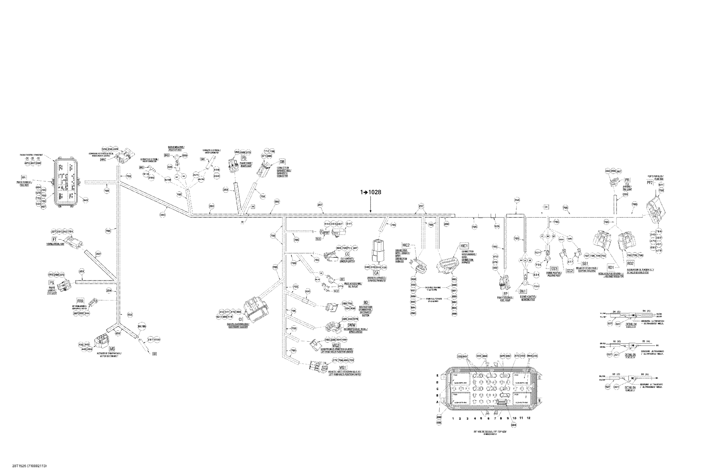 Схема узла: Main Harness _28T1526