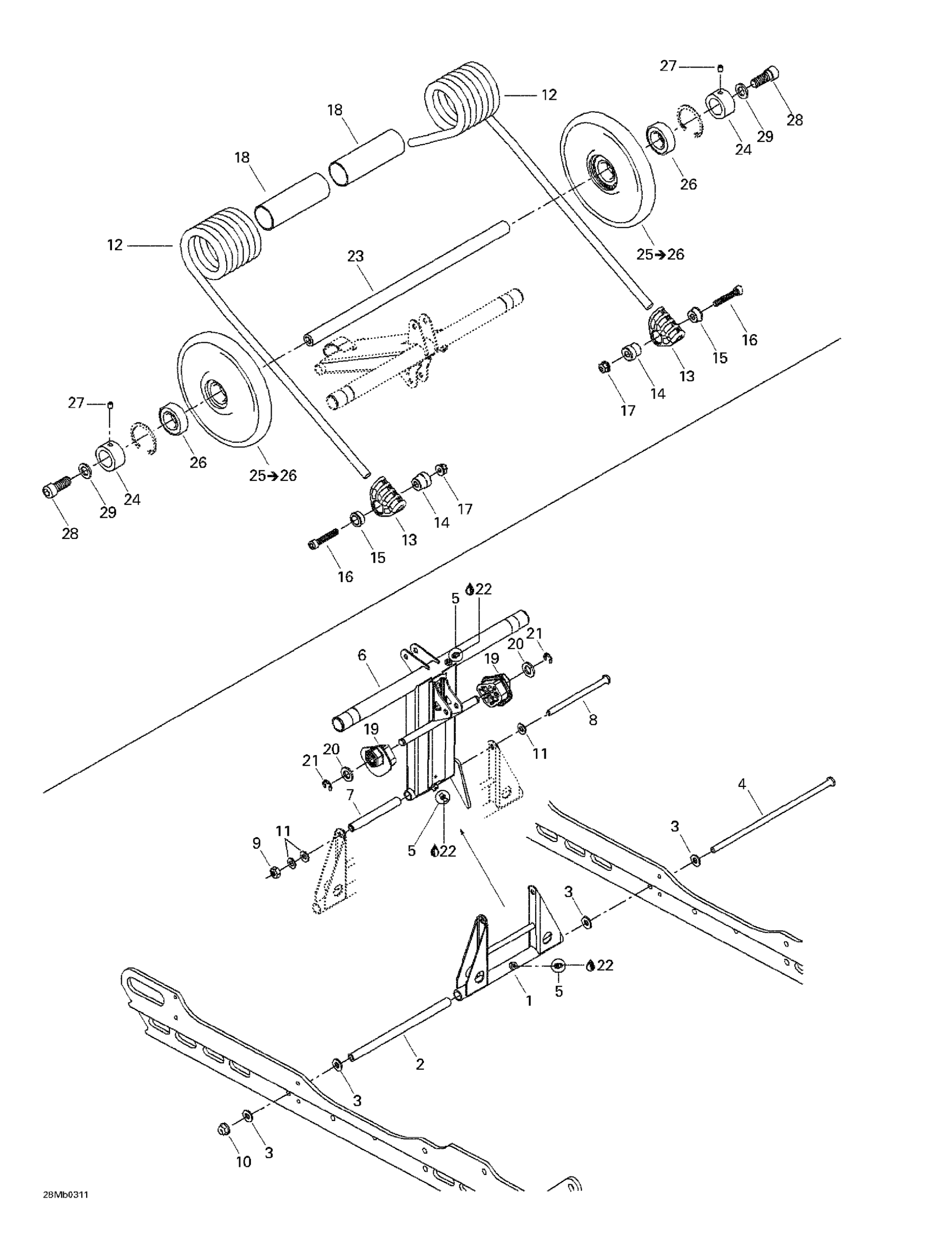 Схема узла: Rear Arm