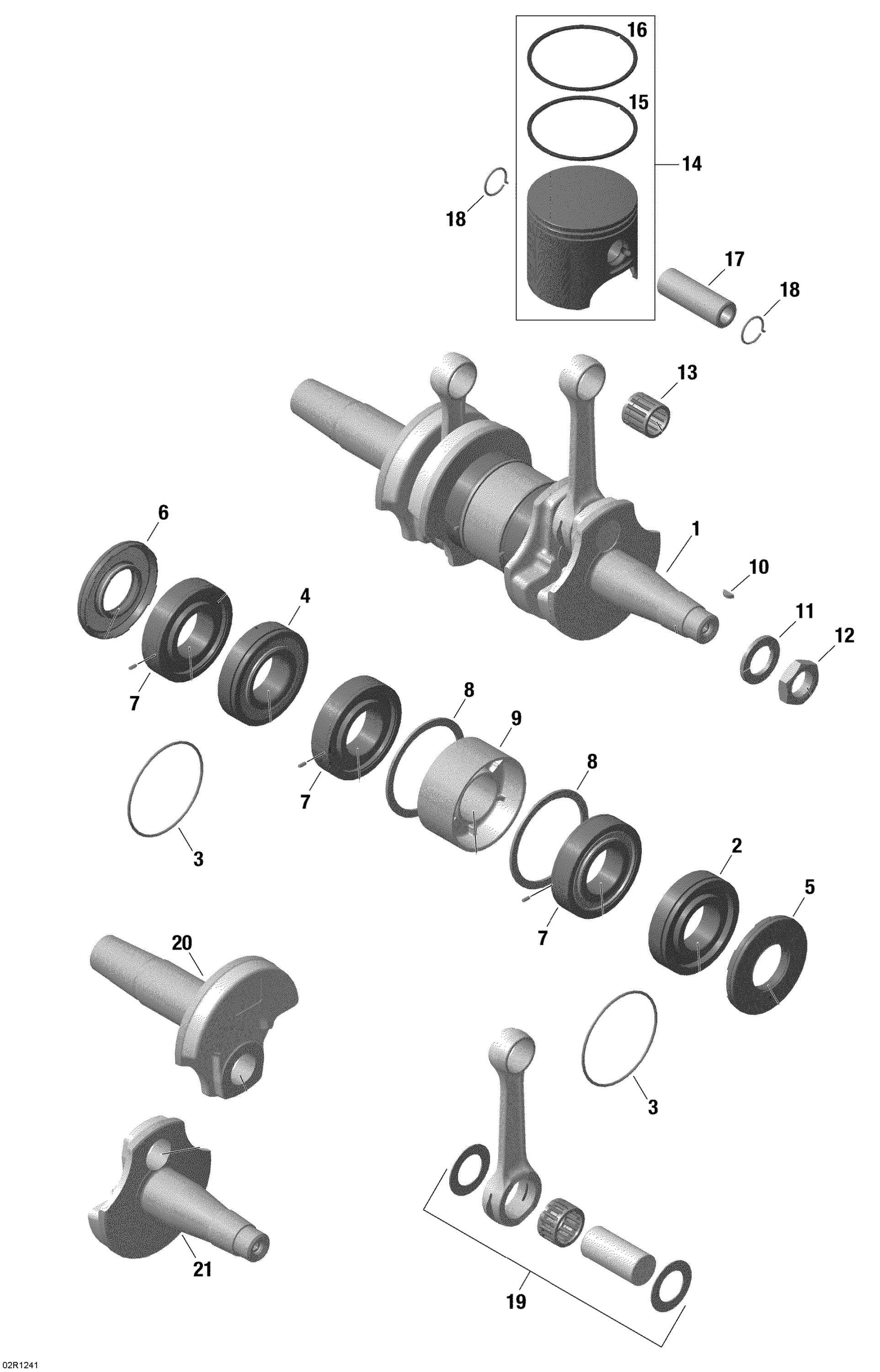 Crankshaft And Pistons