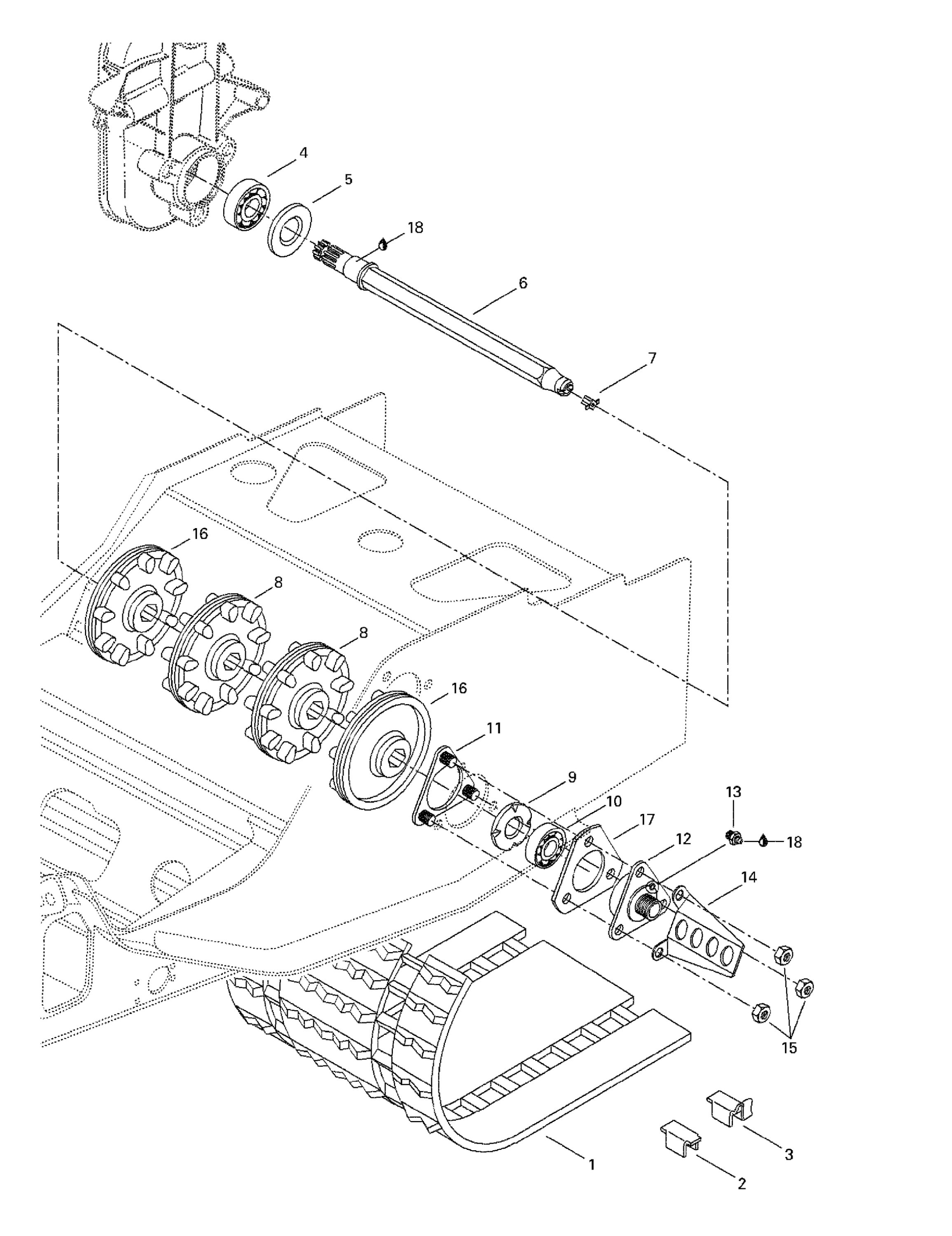 Схема узла: Drive Axle And Track