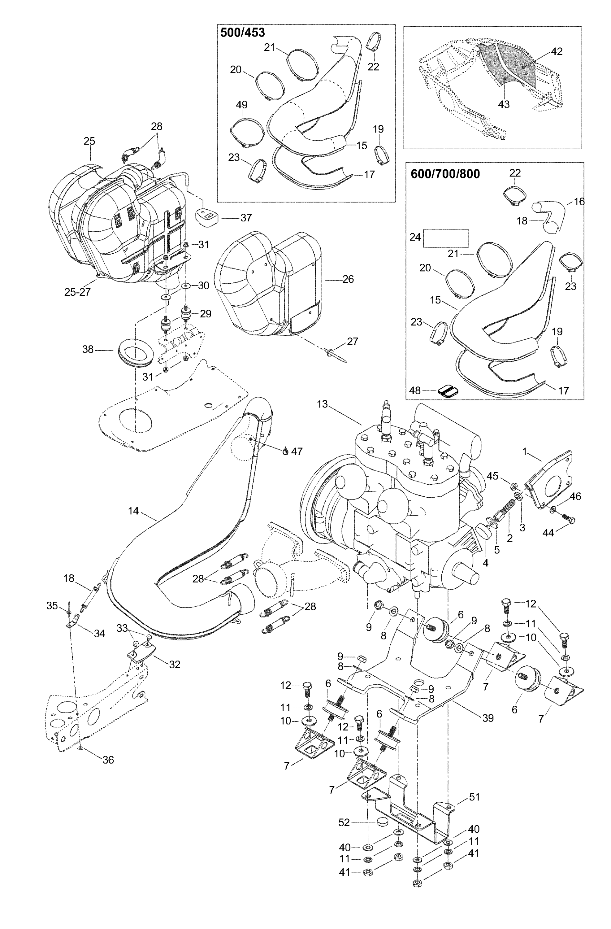 Engine Mount Plate/Muffler