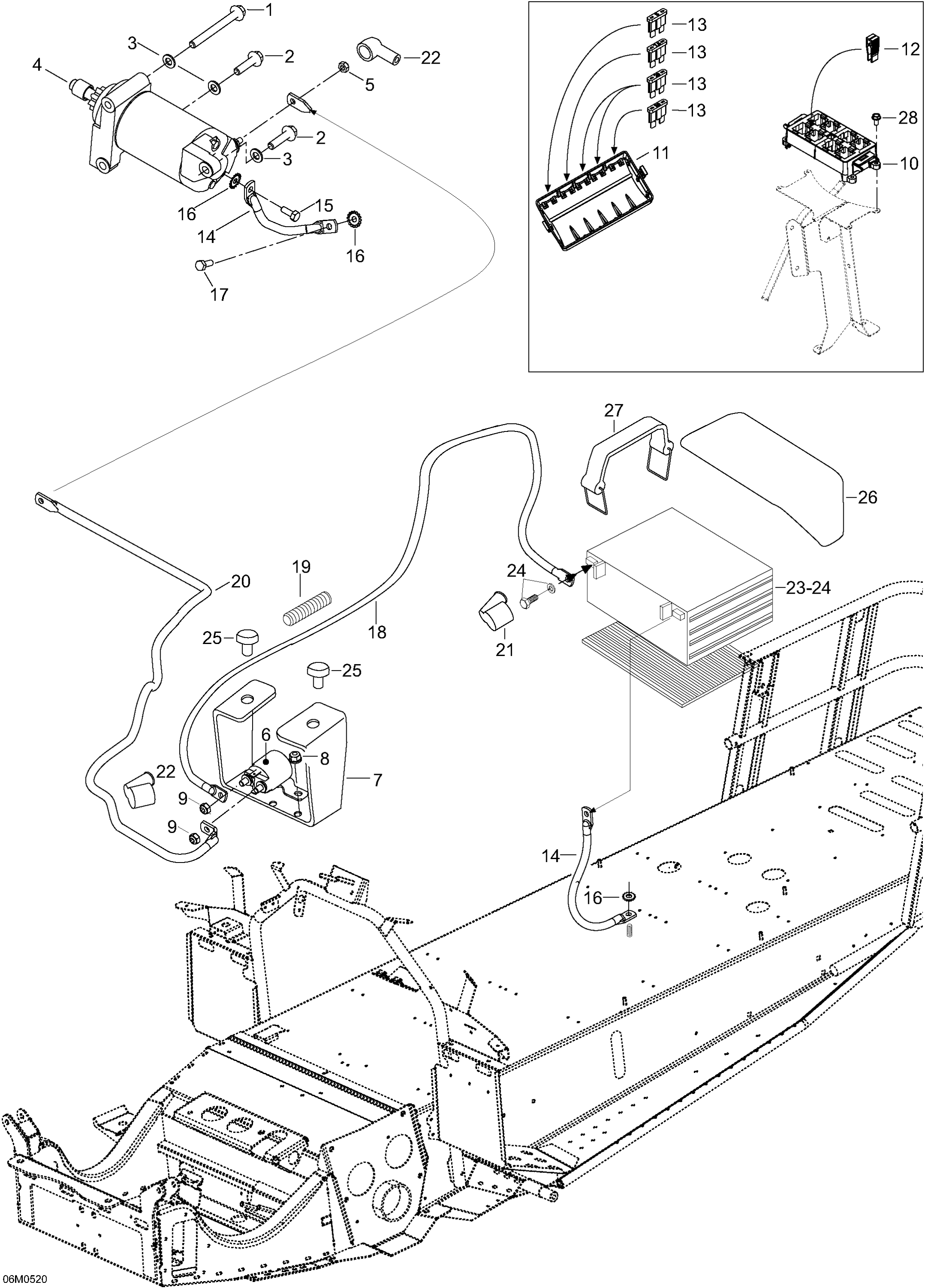 Схема узла: Electric Starter