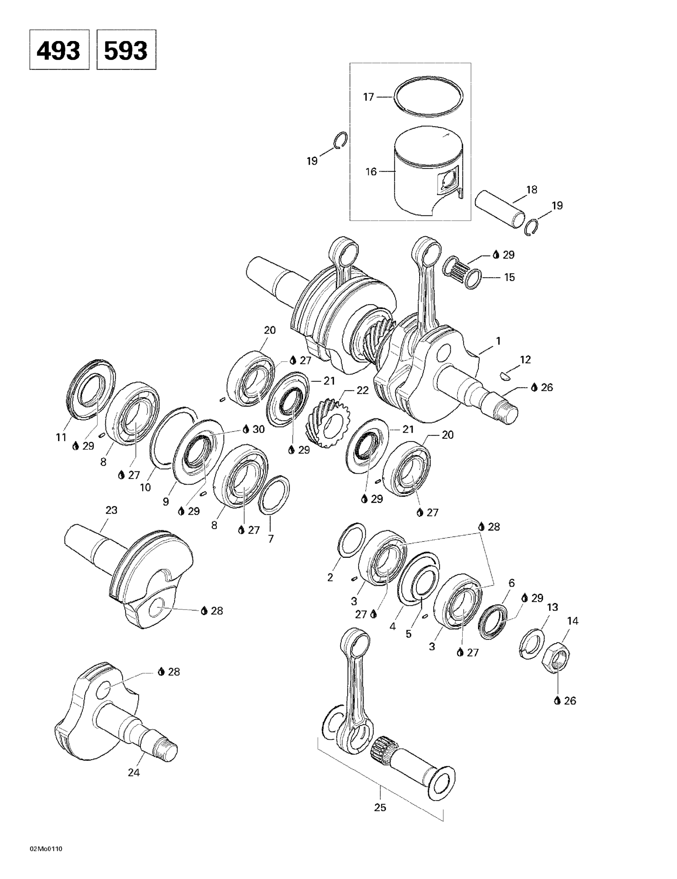 Crankshaft And Pistons