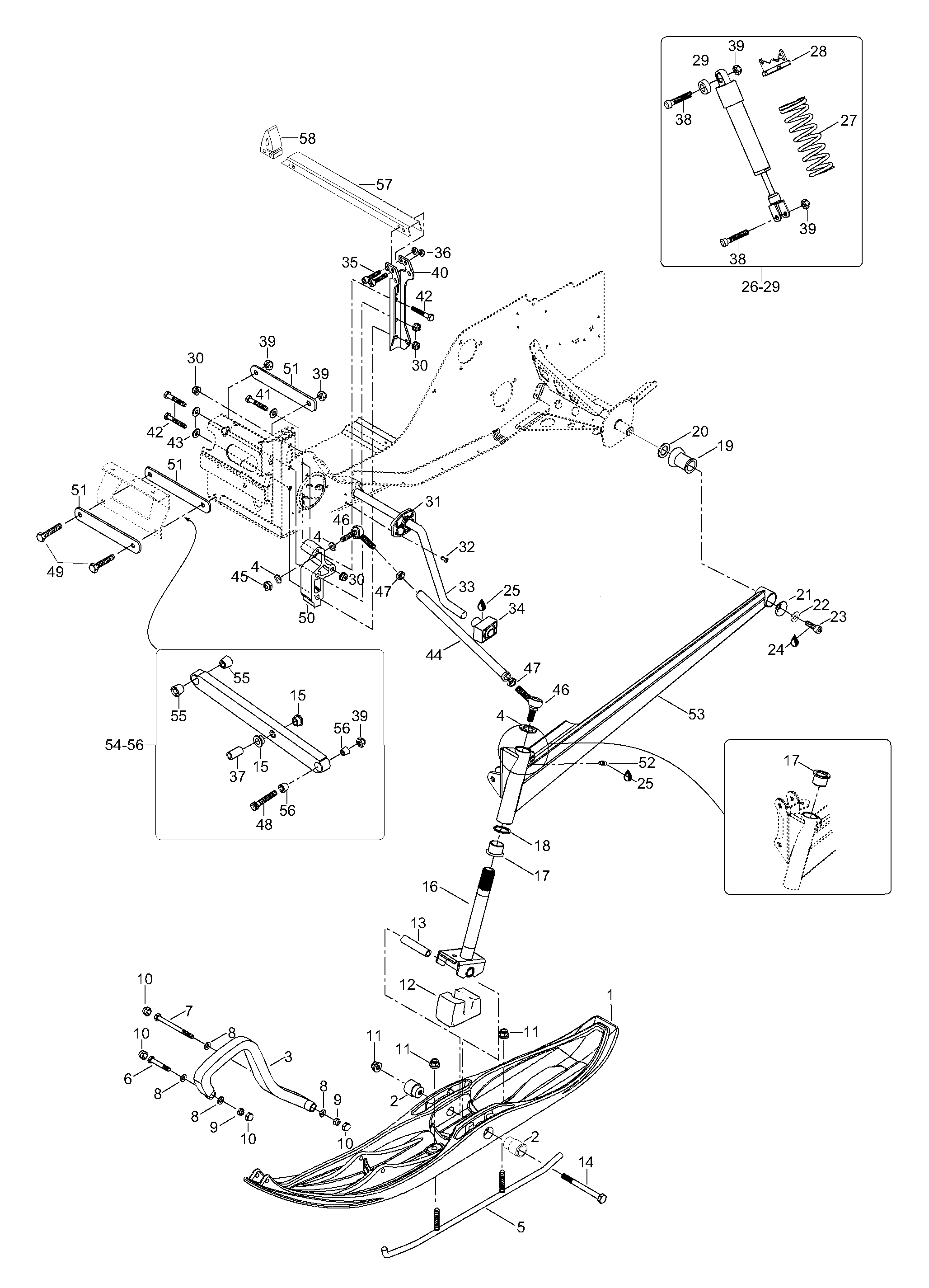 Схема узла: Front Suspension
