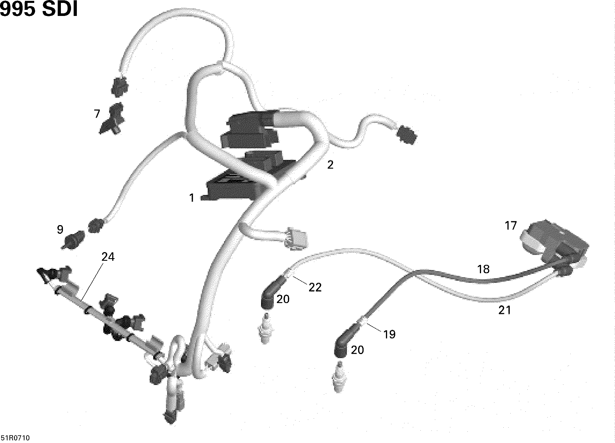 Схема узла: Engine Harness And Electronic Module, Mach, MXZ, HM EUR