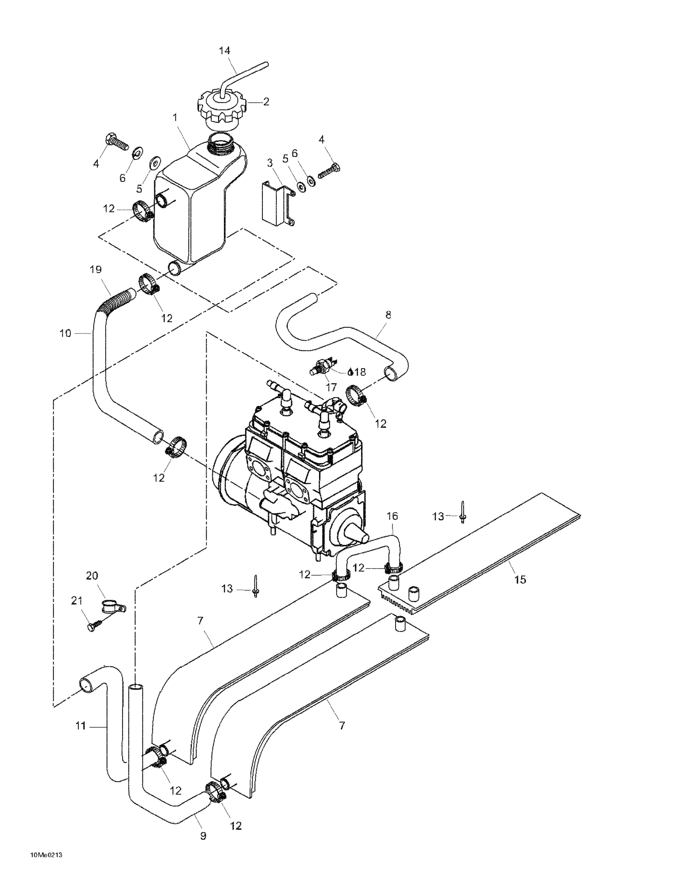Схема узла: Cooling System (593)