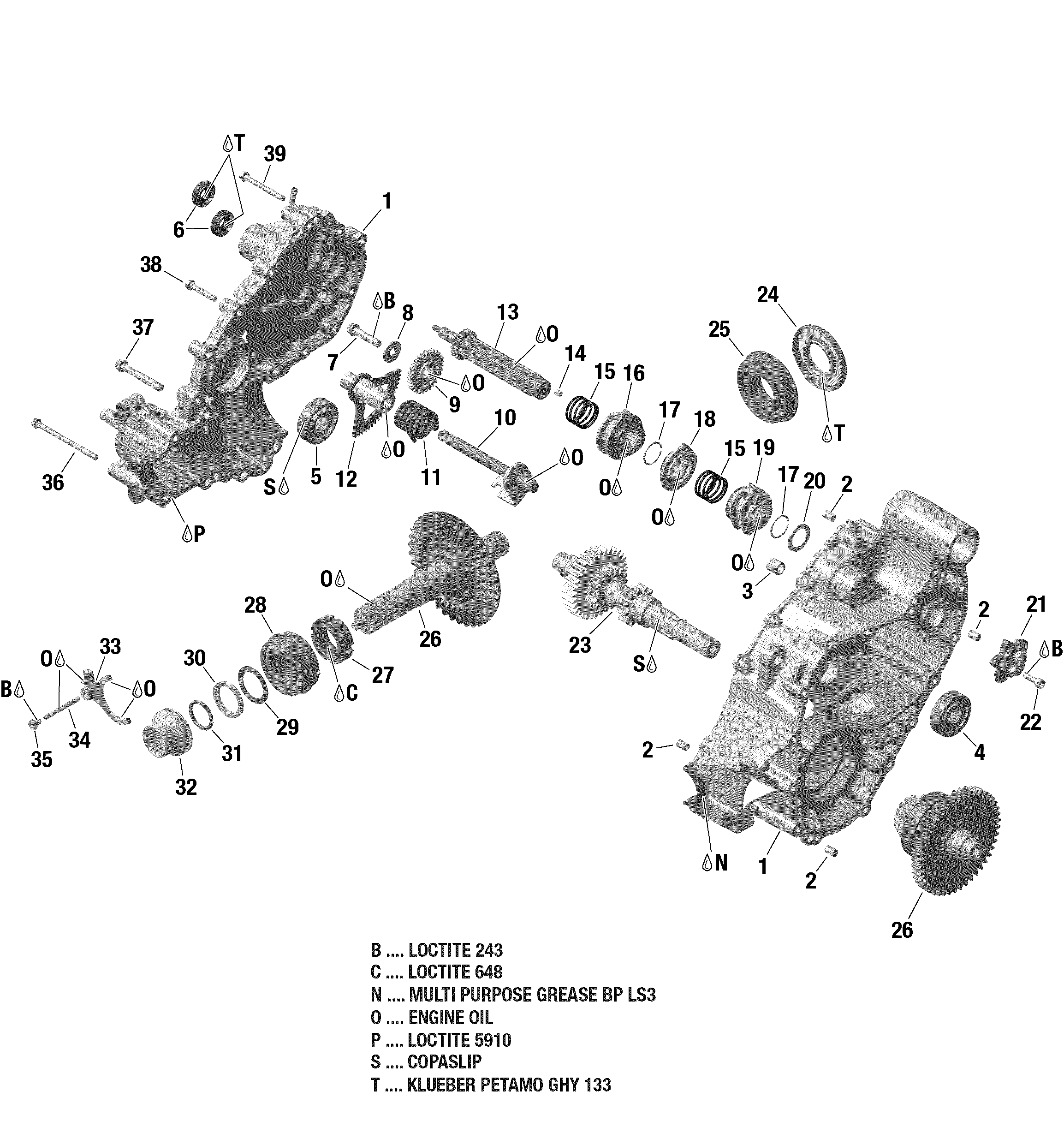 ROTAX - Gear Box 1 - 45809