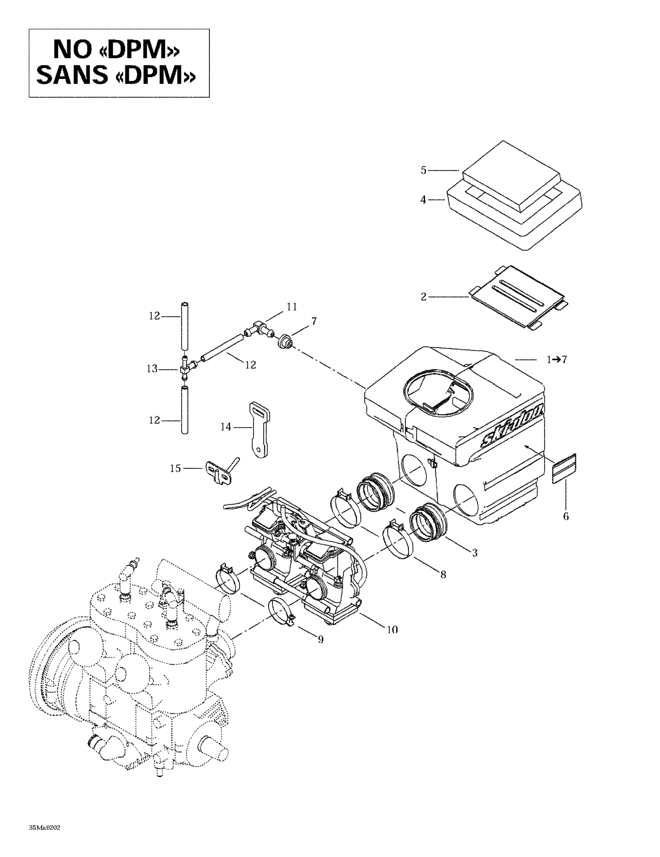 Схема узла: Air Intake System (no DPM)