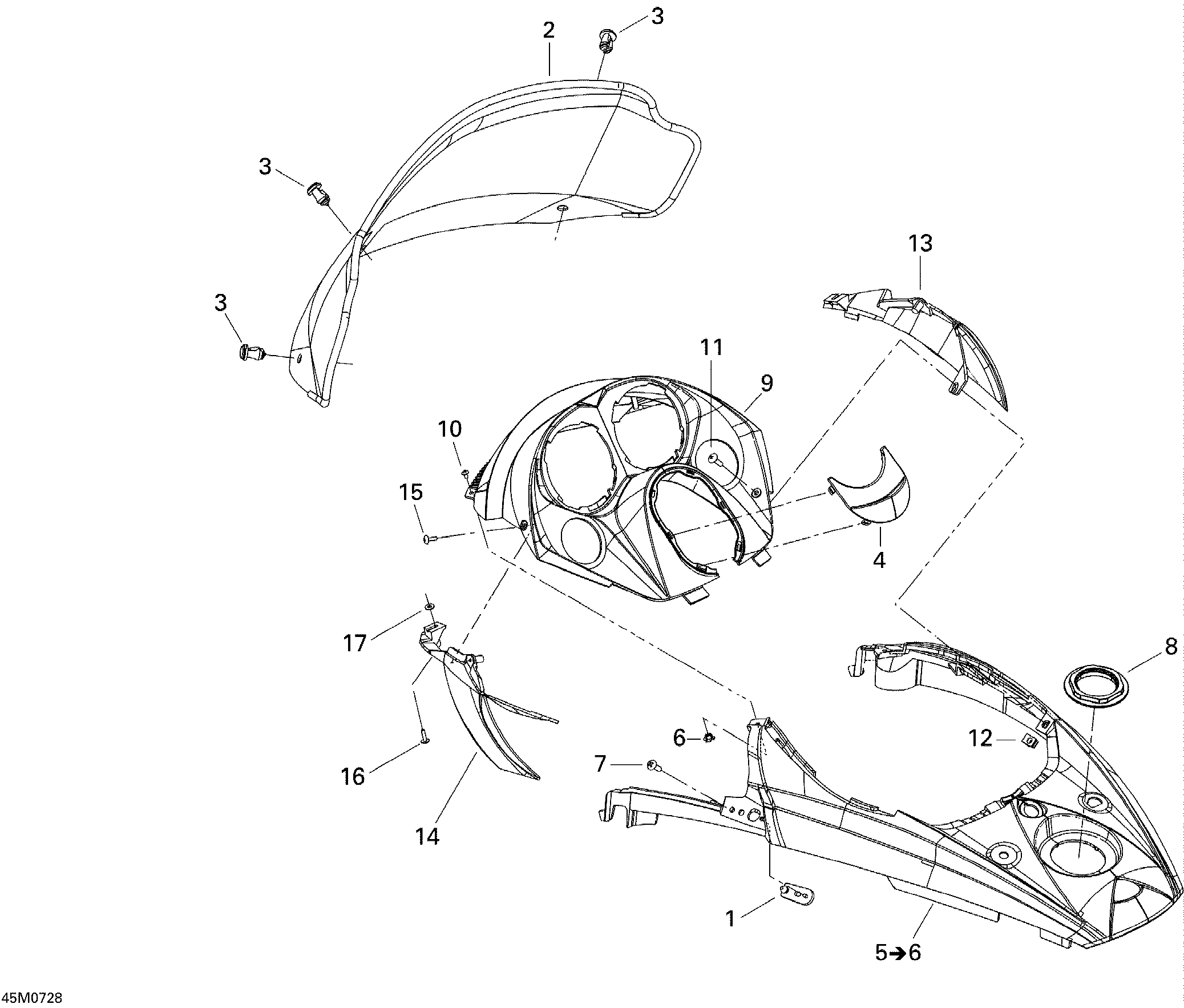 Windshield And Console