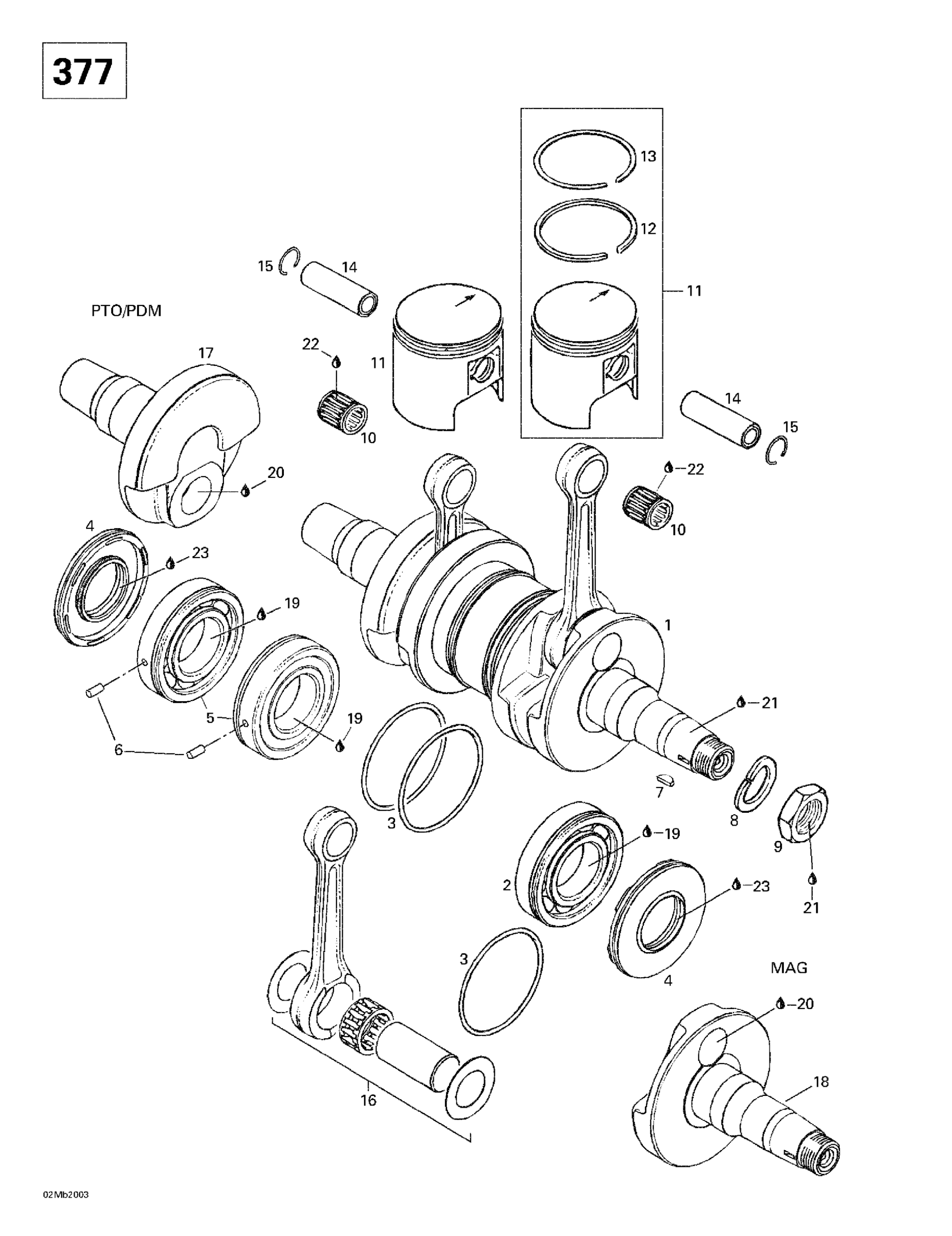 Crankshaft And Pistons (377)