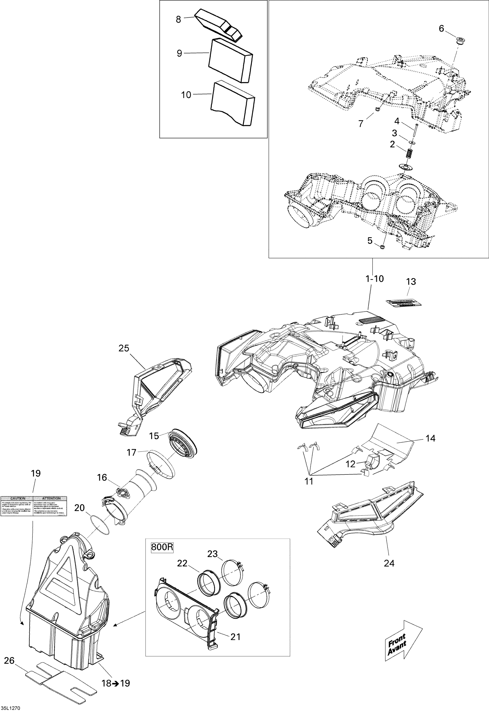 Air Intake System 800R ETEC
