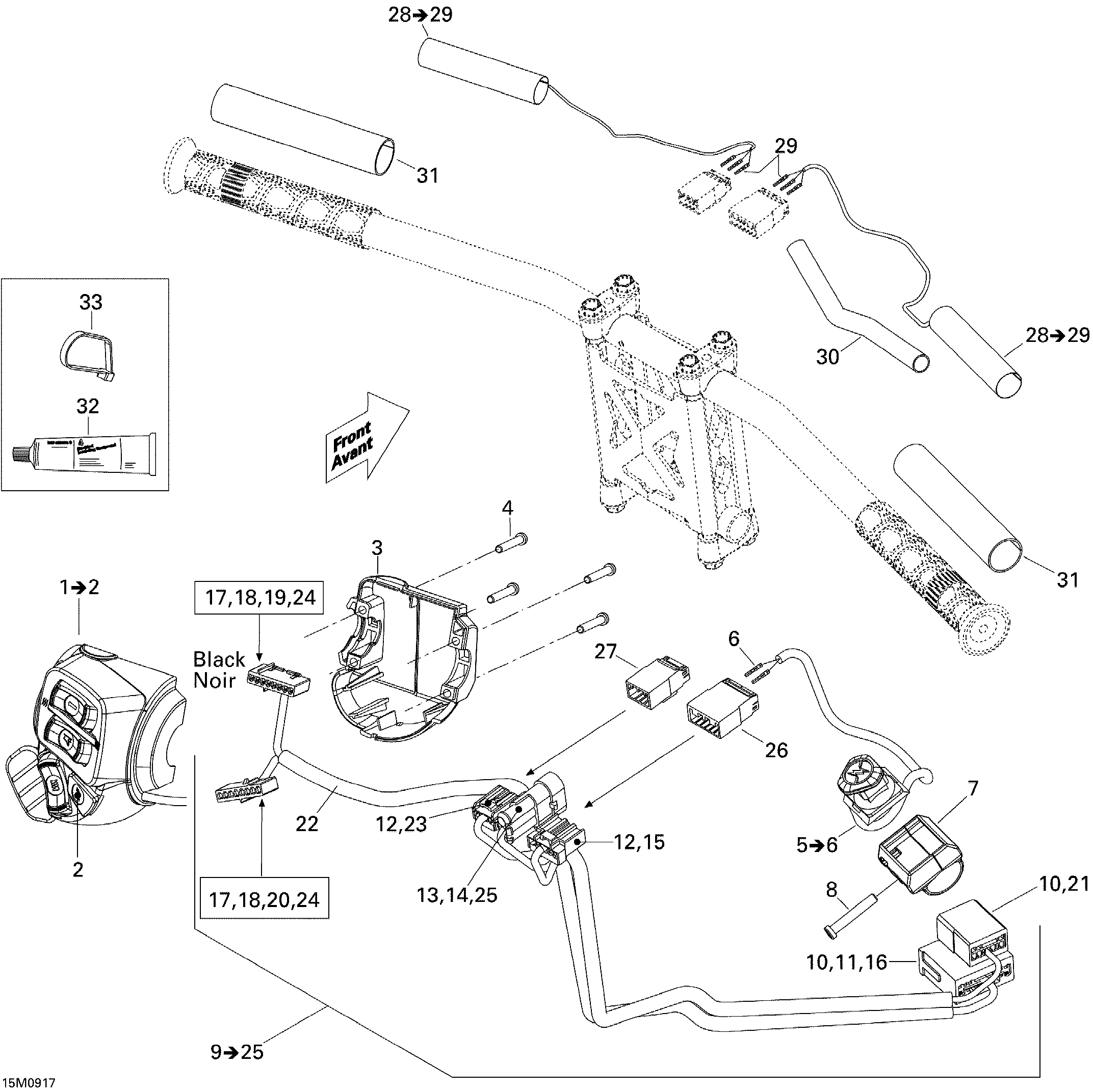 Схема узла: Steering Wiring Harness