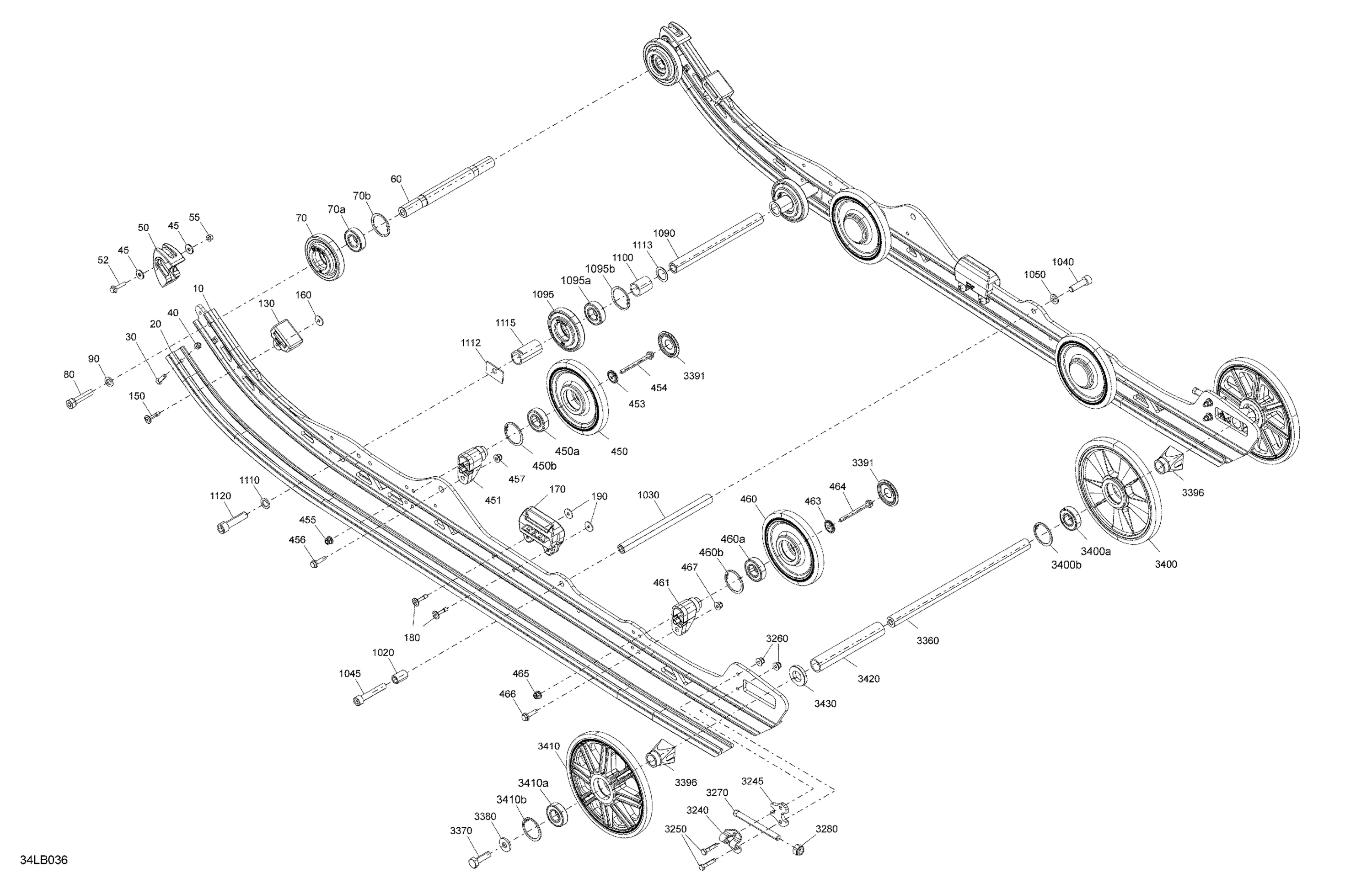 Схема узла: Suspension - Rear - Lower Section