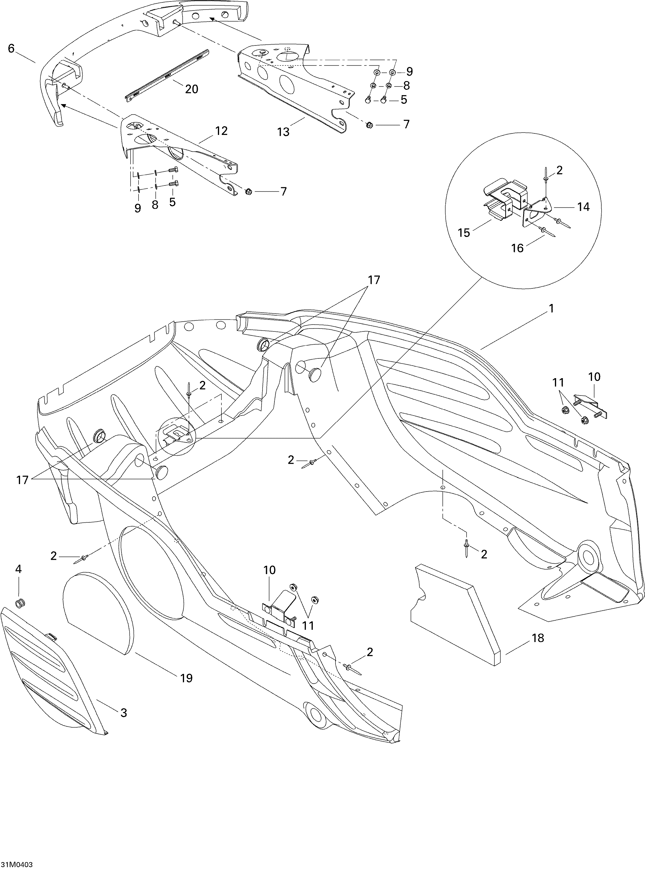 Bottom Pan SUMMIT 550F