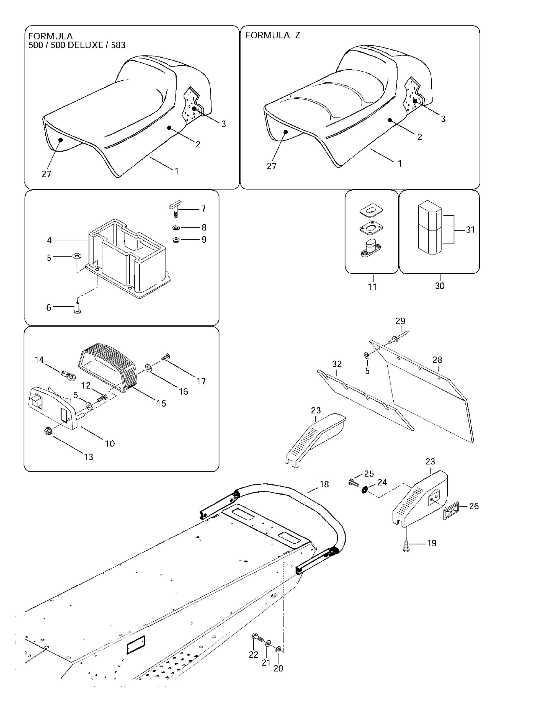 Схема узла: Seat And Accessories