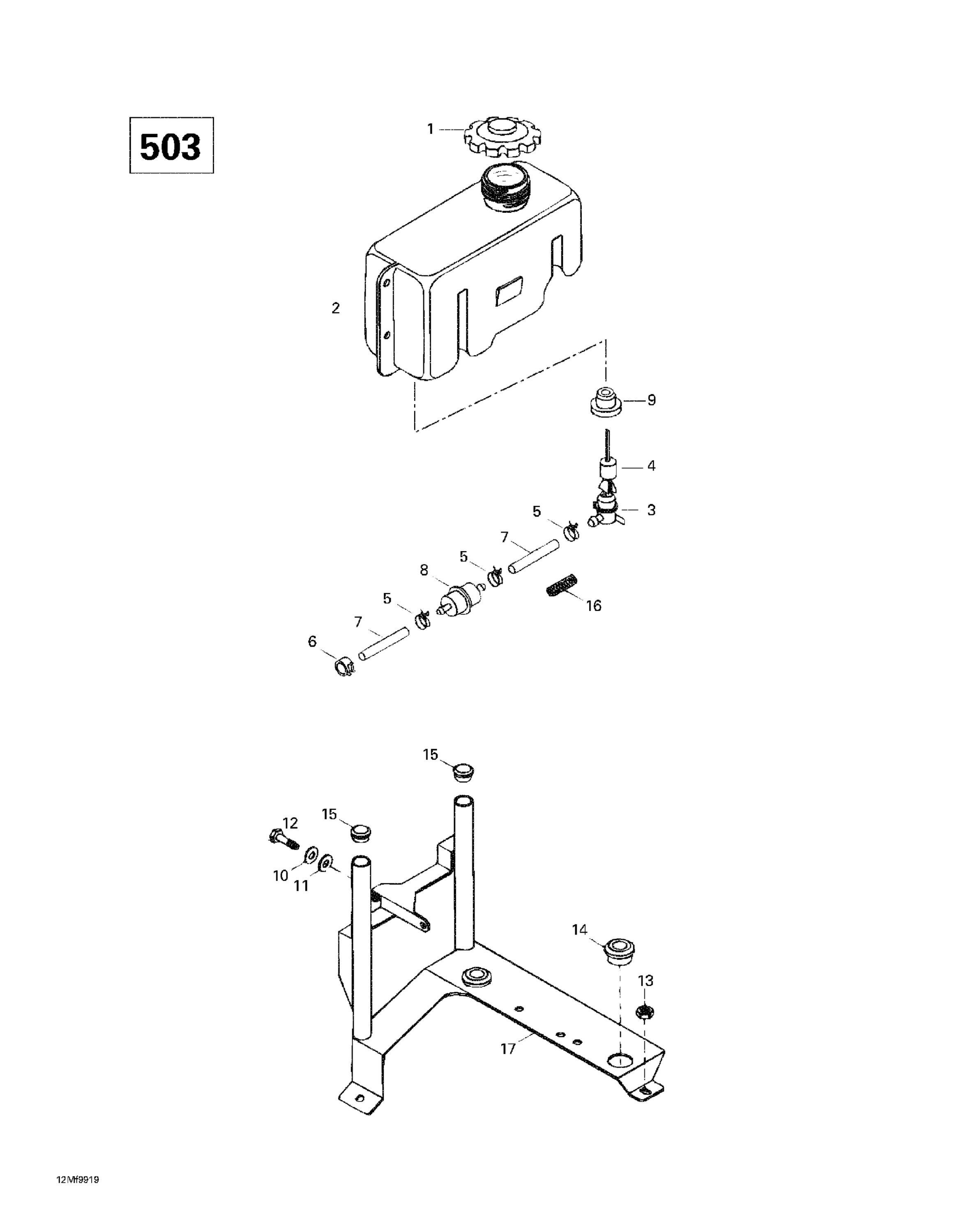 Oil Tank And Support (503)