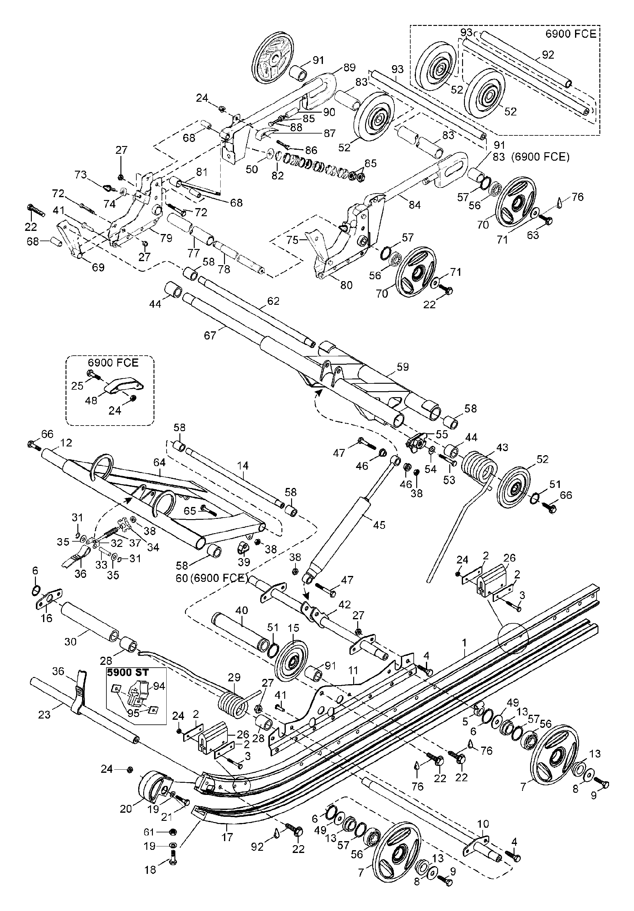 Схема узла: Rear Suspension