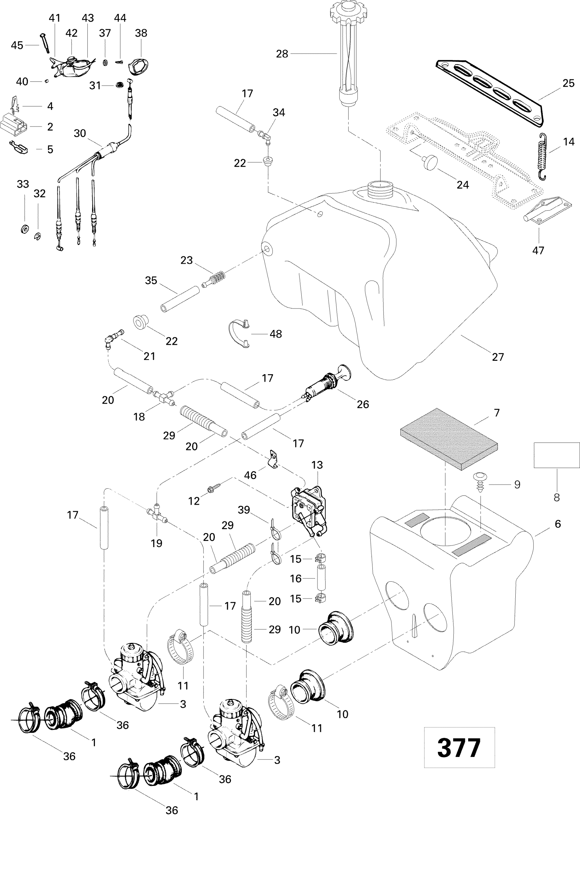Схема узла: Fuel System 377