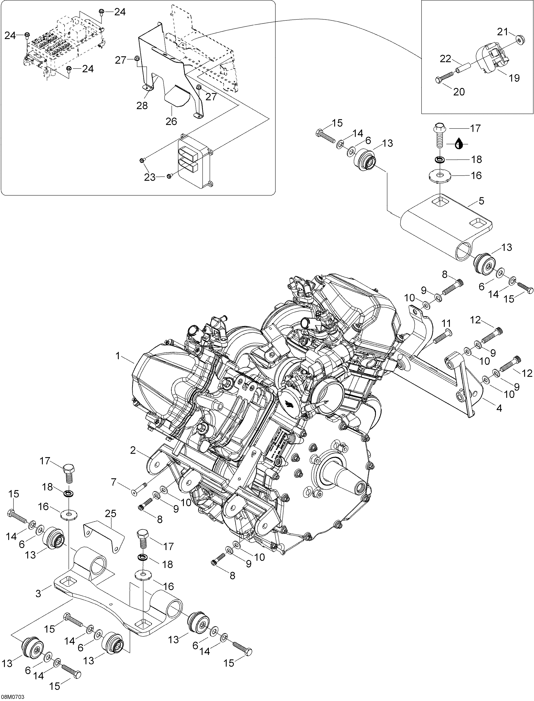 Engine And Engine Support