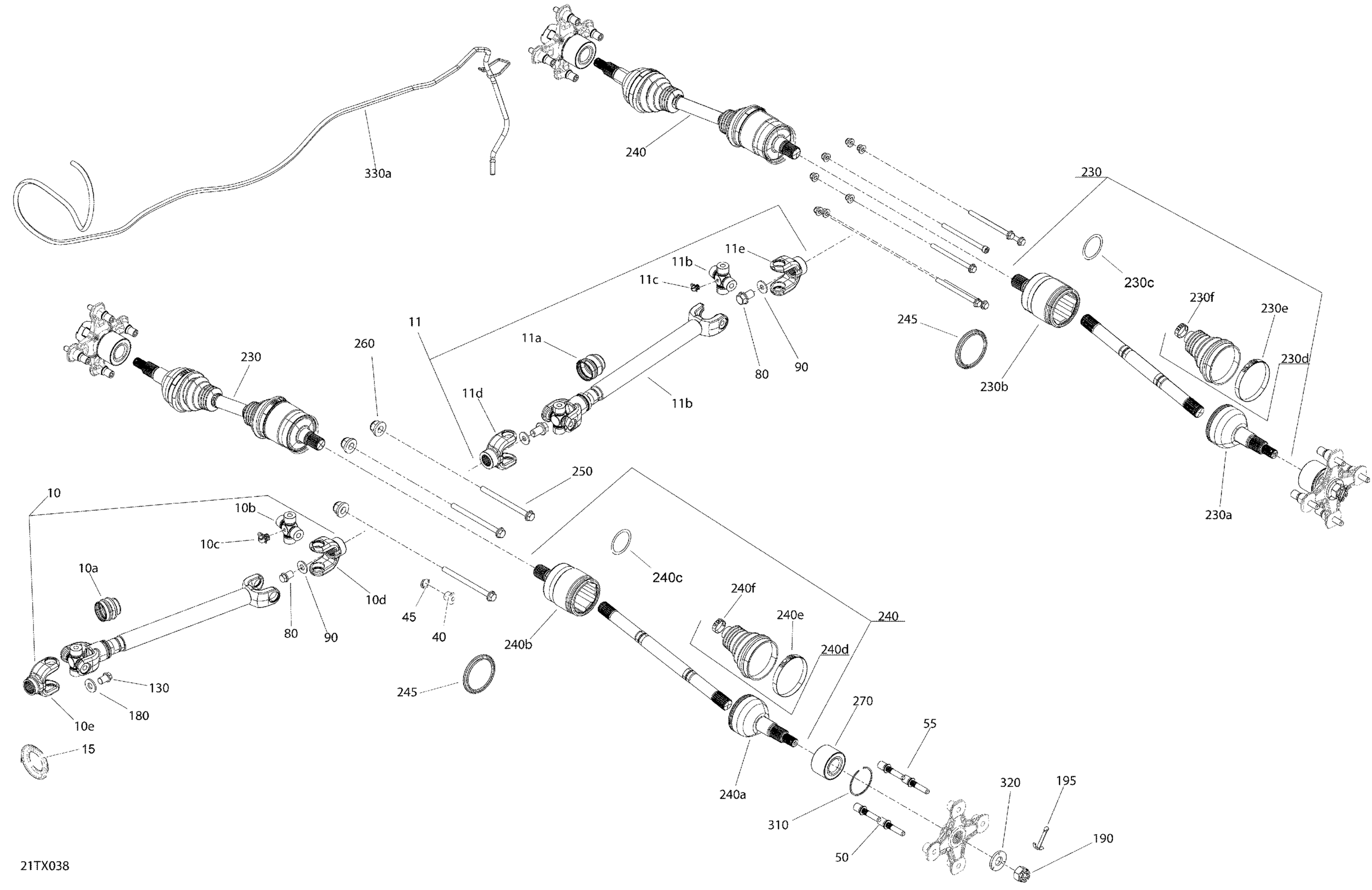 Drive - Rear Section - XT