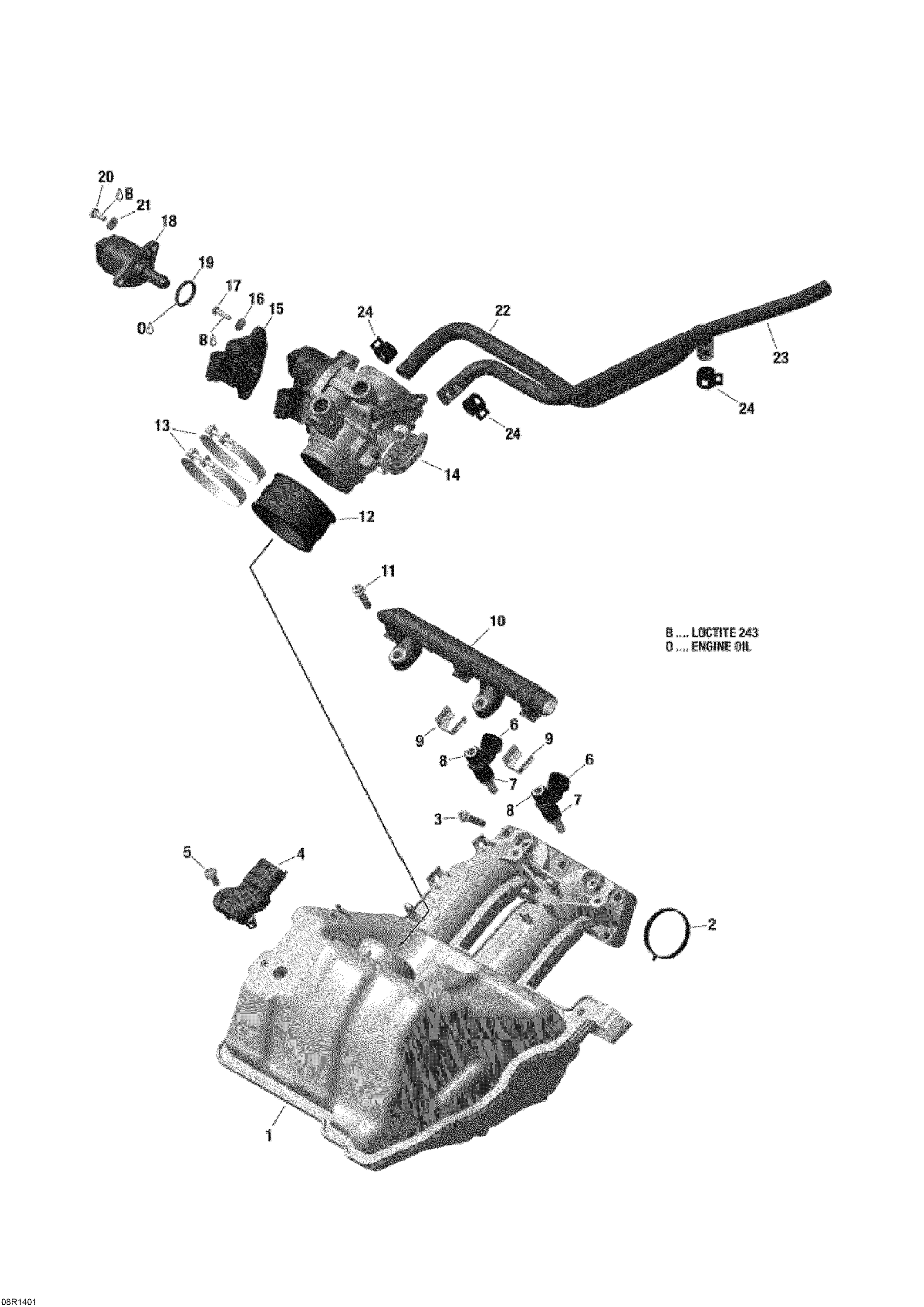 Air Intake Manifold And Throttle Body