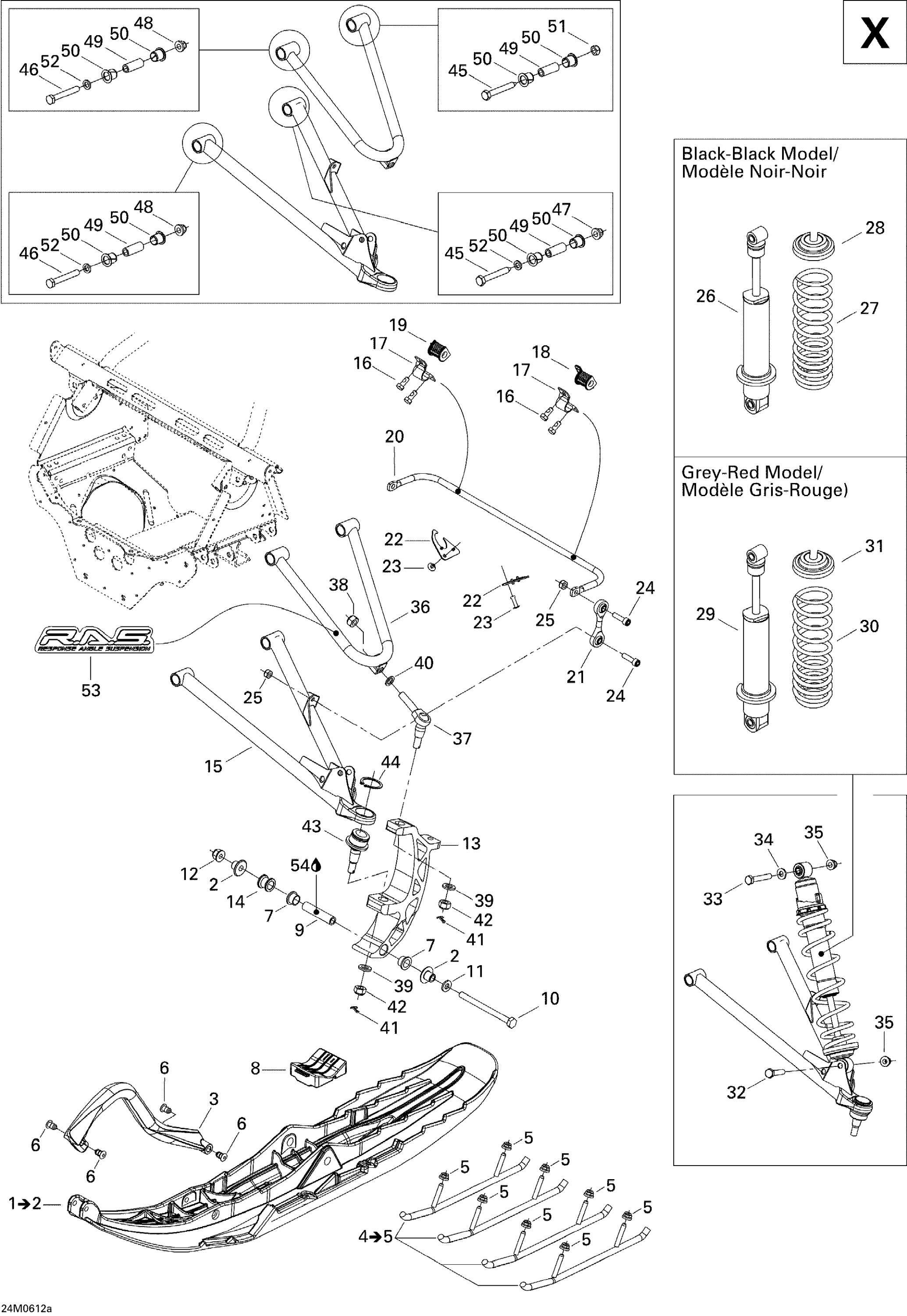 Front Suspension And Ski X