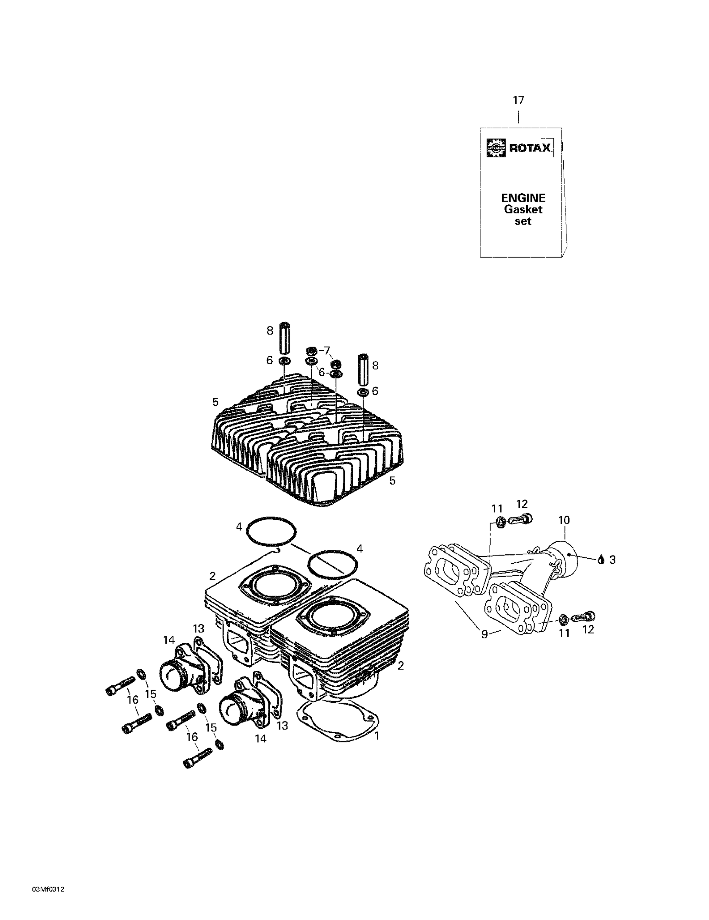 Cylinder, Intake Exhaust Manifold