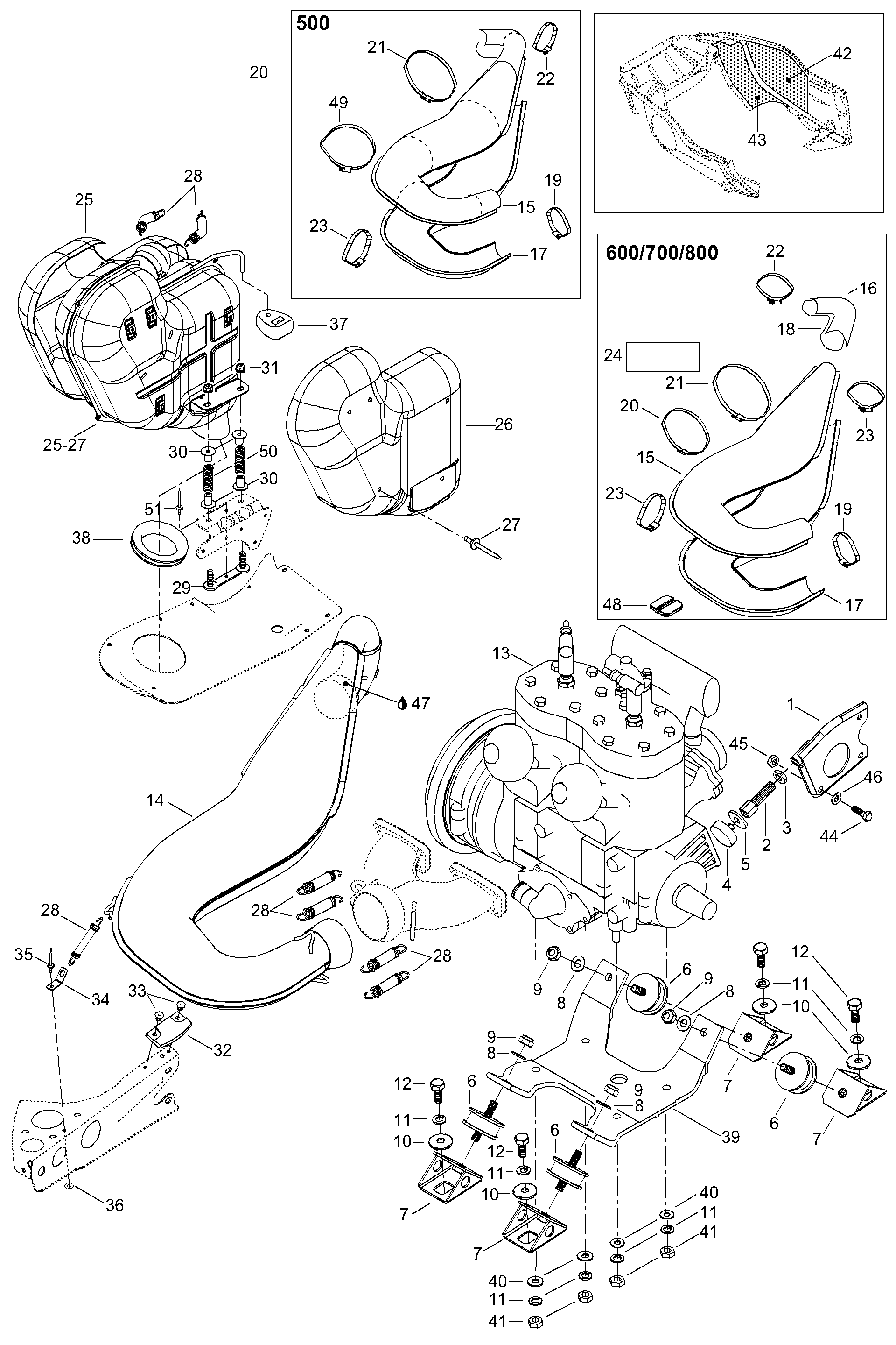 Engine Mount Plate/Muffler
