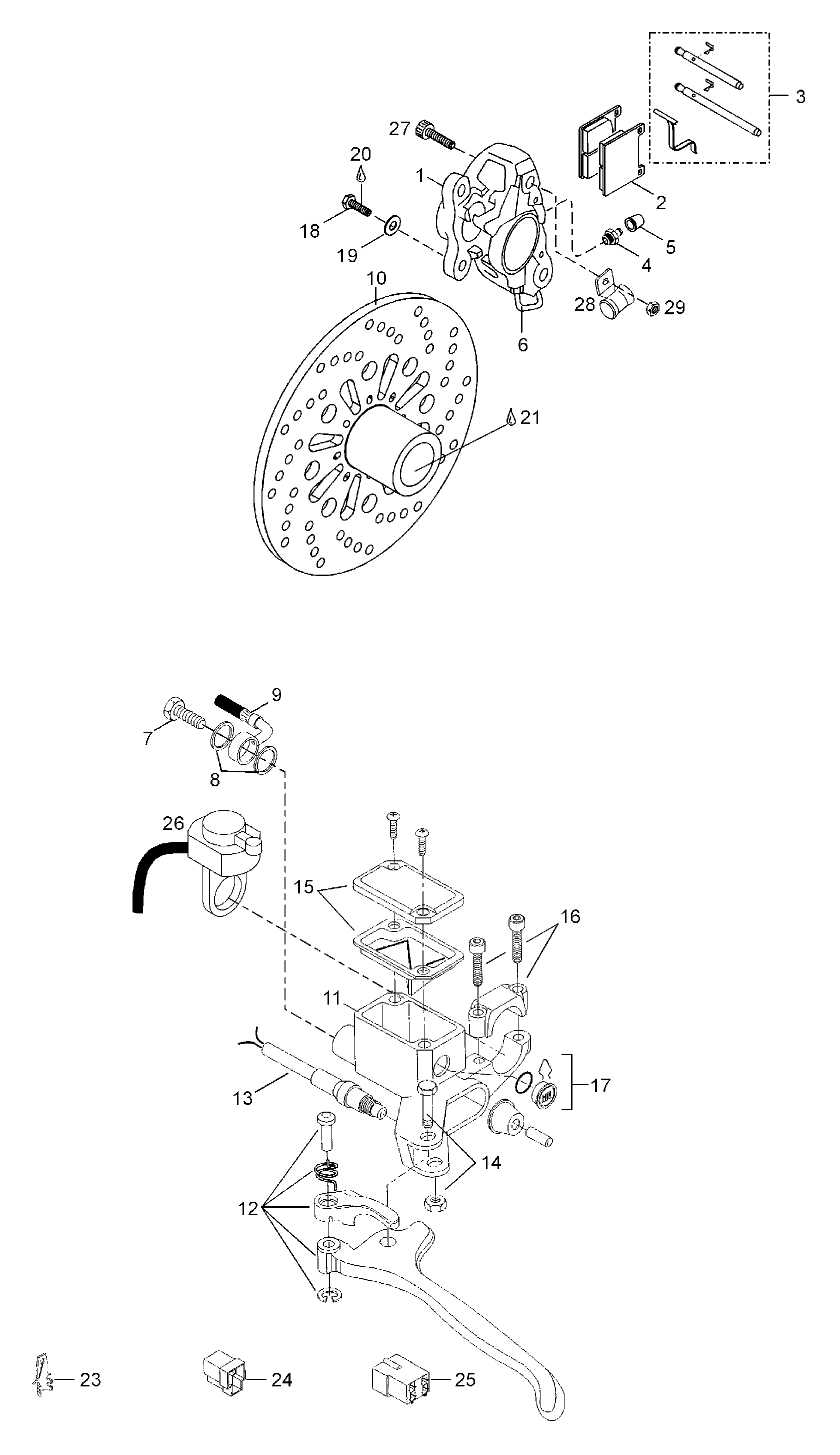 Схема узла: Brake Assy