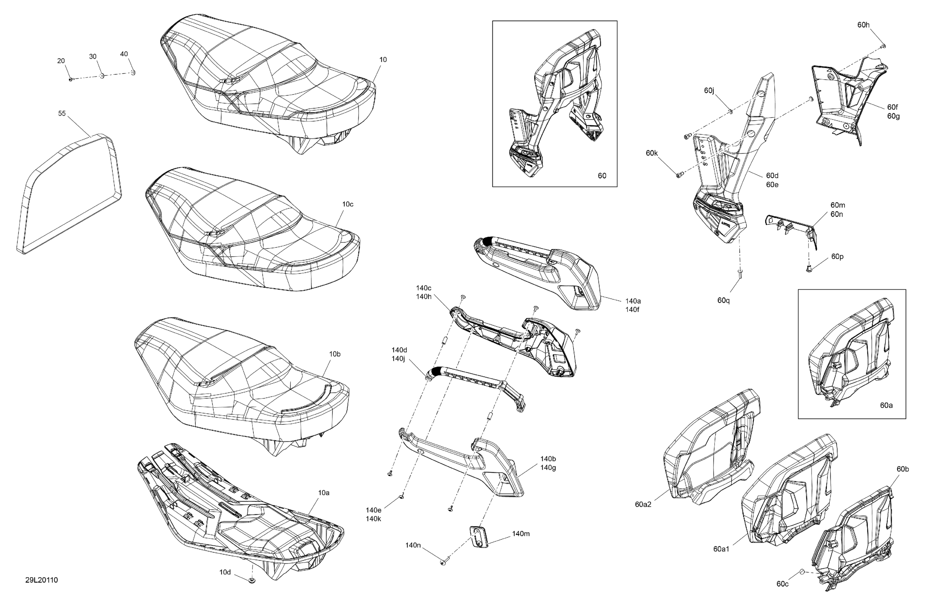 Схема узла: Seat - Main Section