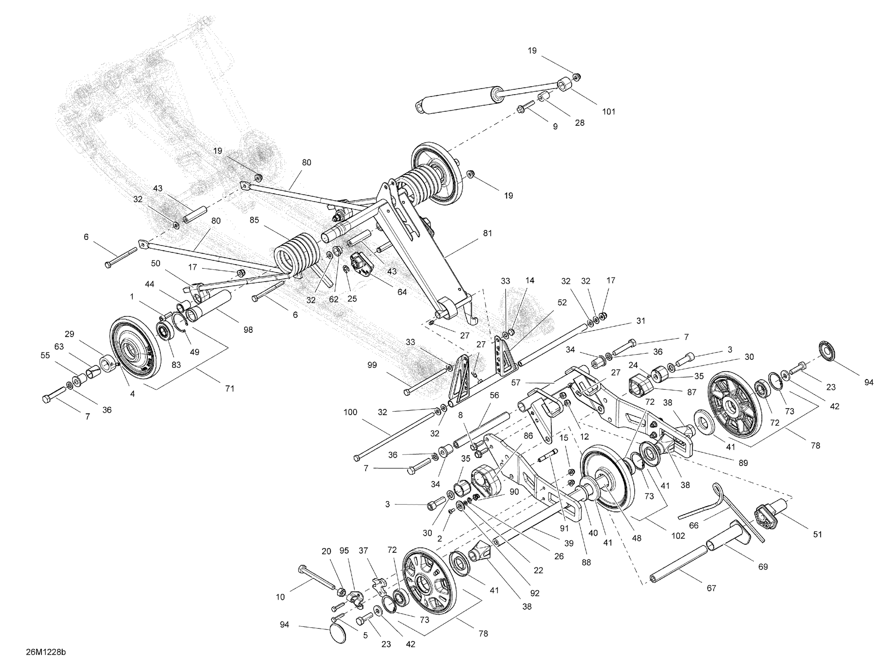 Rear Suspension Rear Arm And Shock