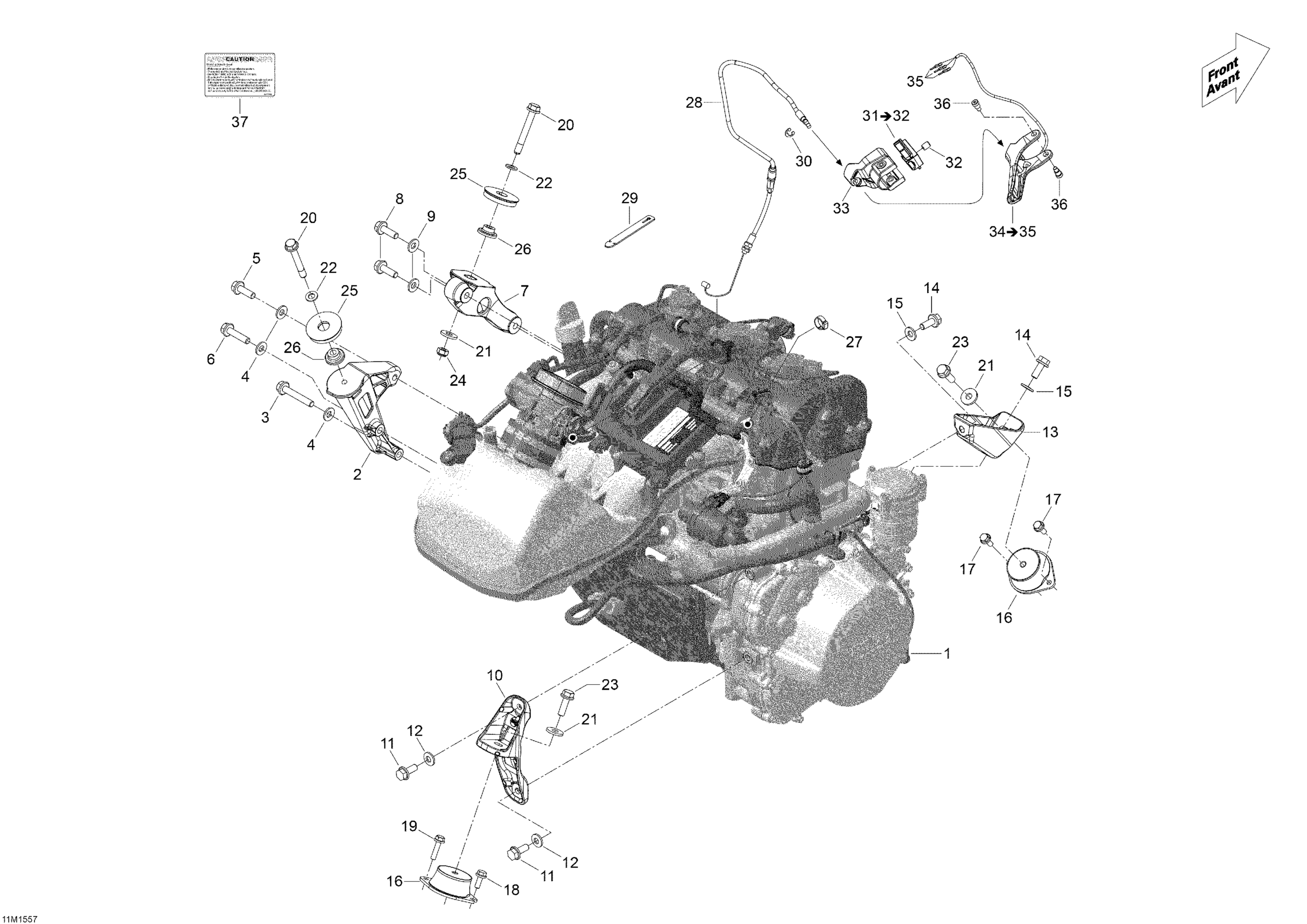 Схема узла: Engine _11M1557