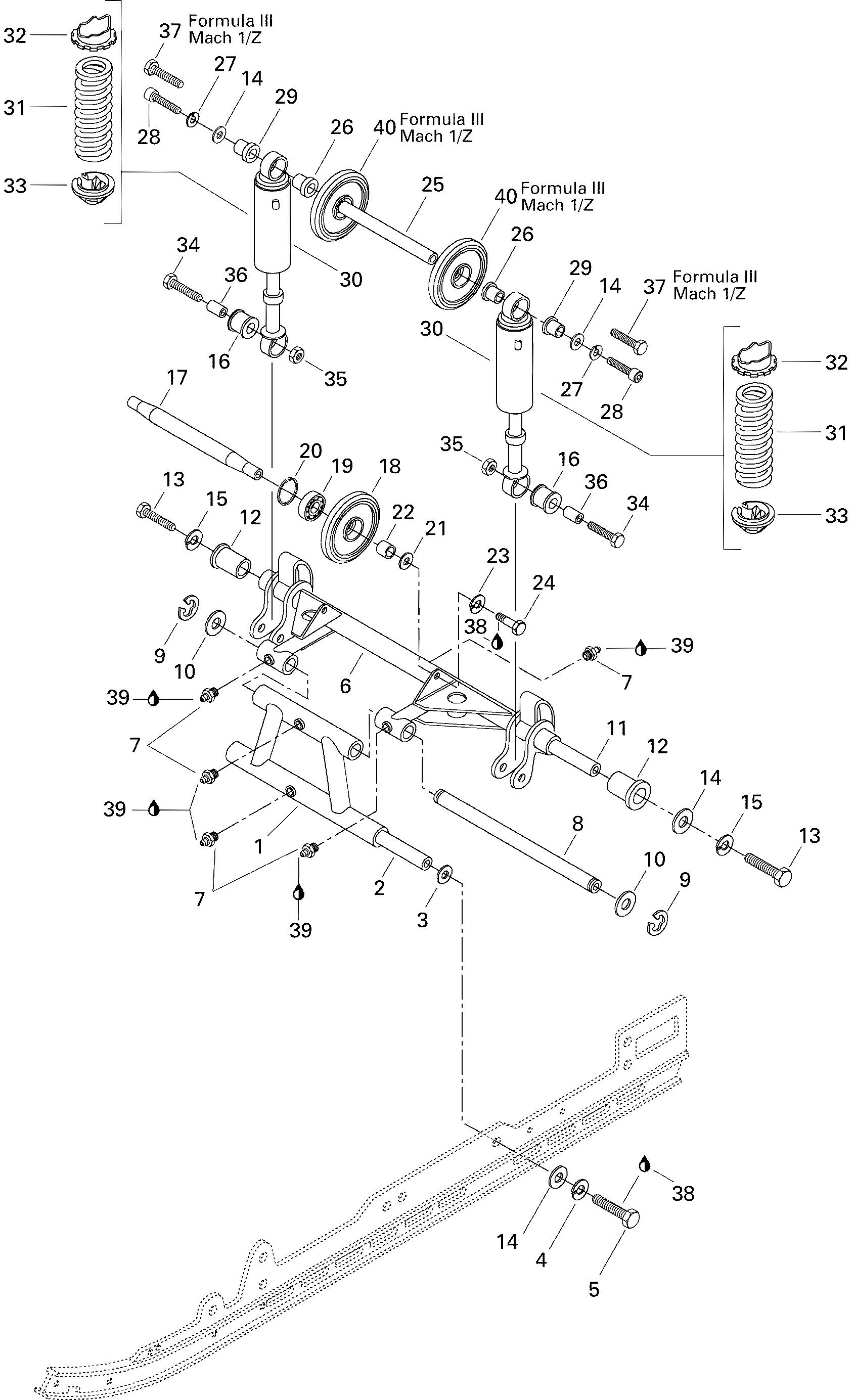 Схема узла: Rear Arm III LT