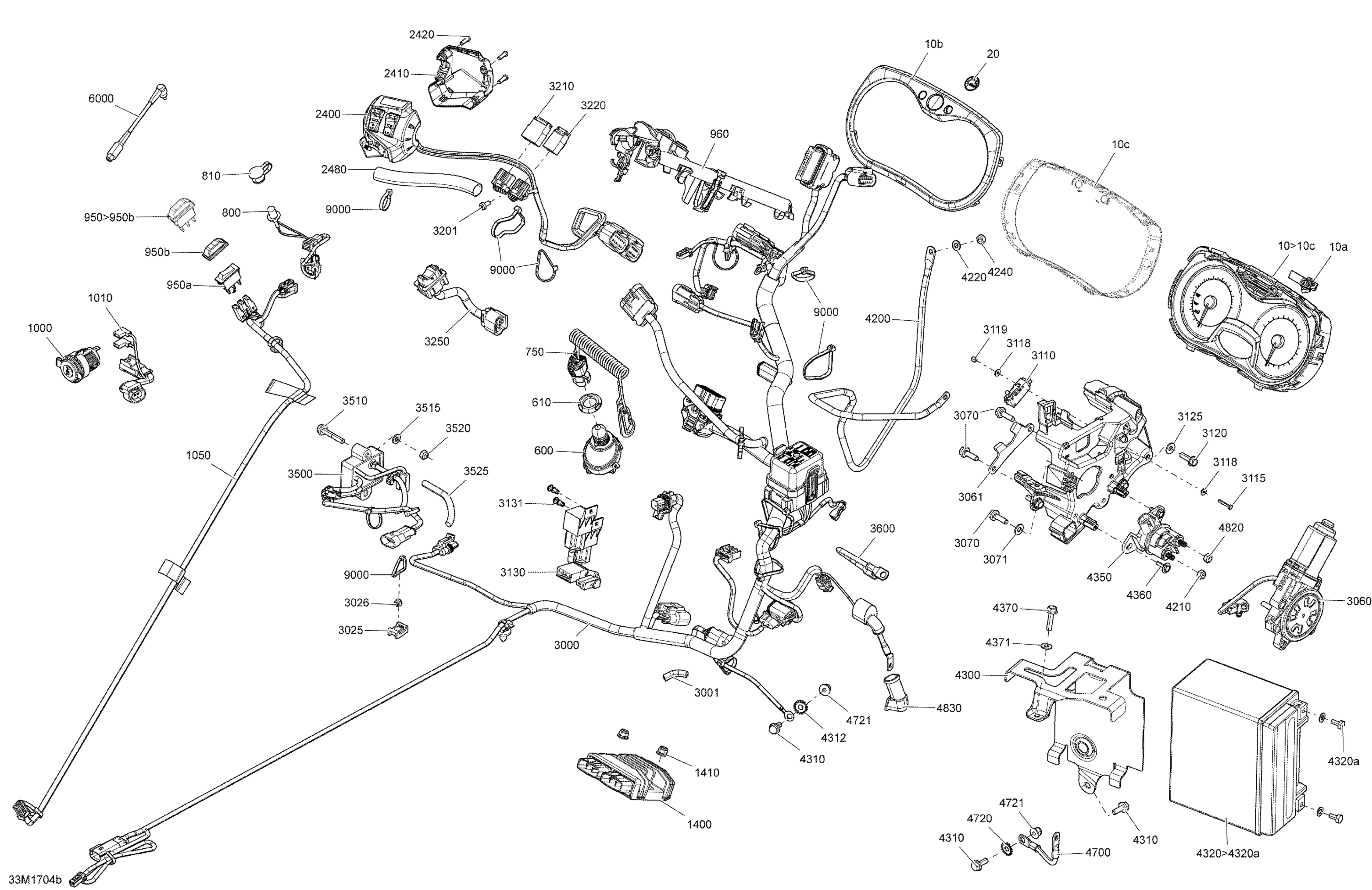 Схема узла: Electrical System - Package Enduro 900 ACE