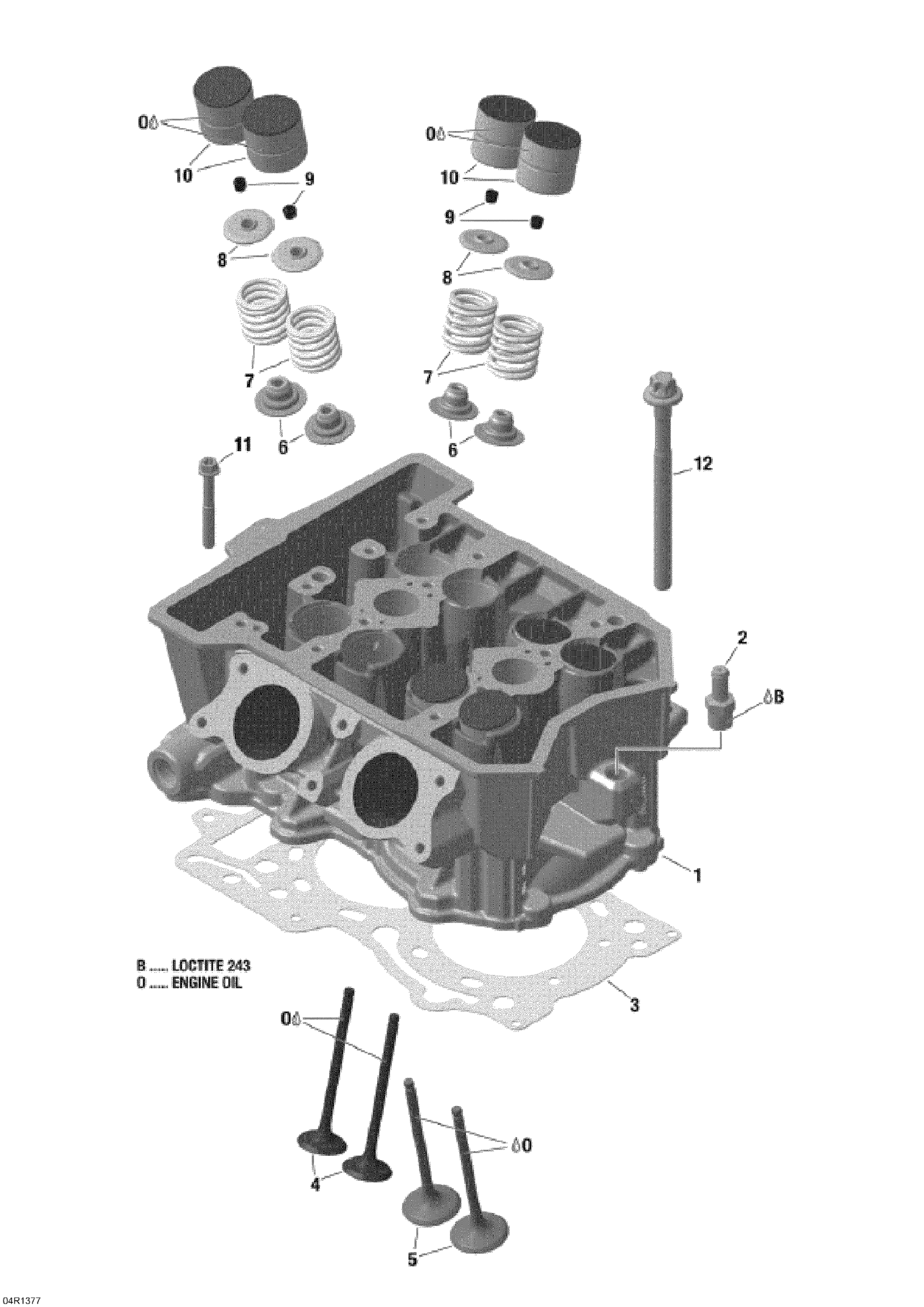 Схема узла: Cylinder Head