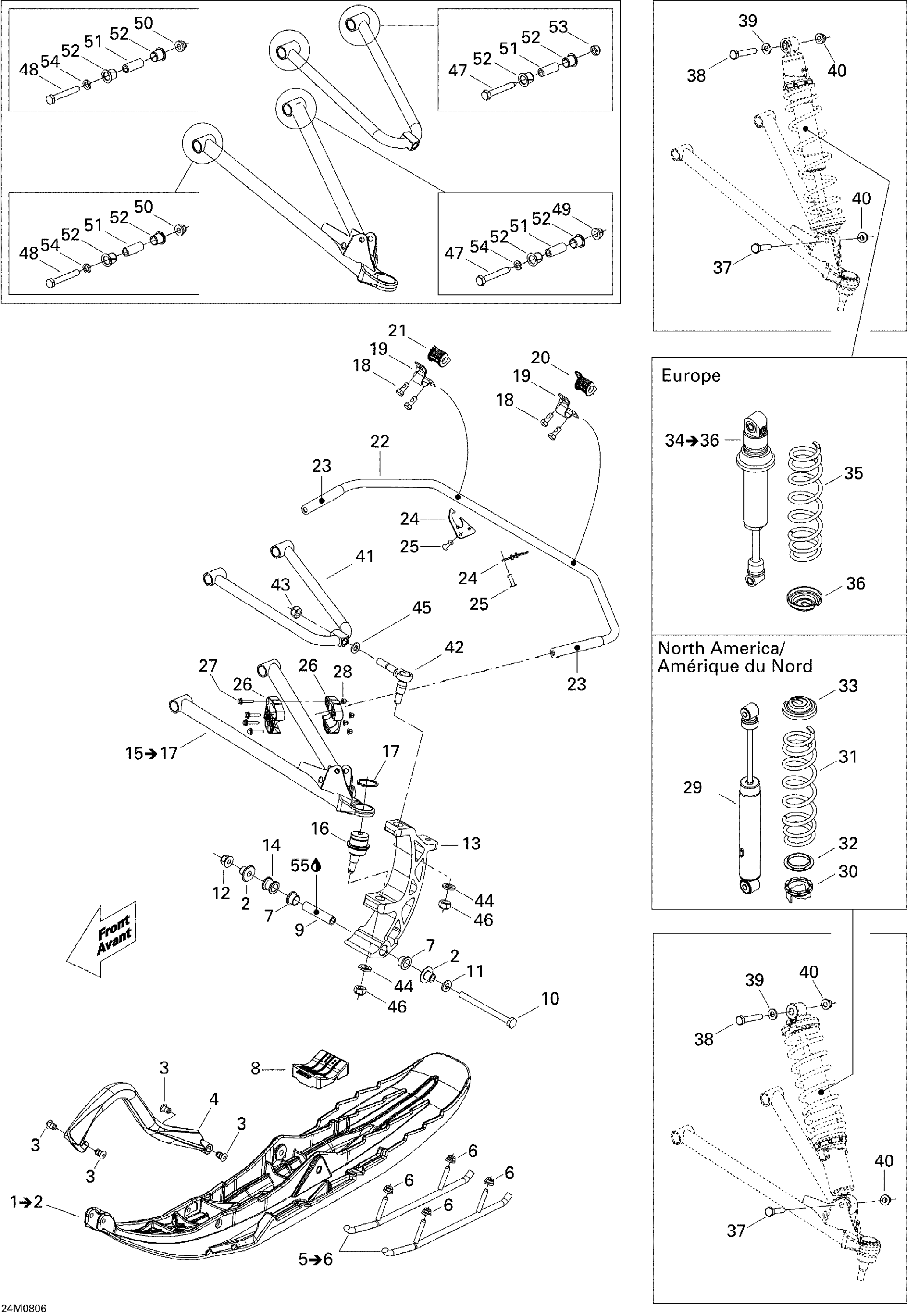 Front Suspension And Ski