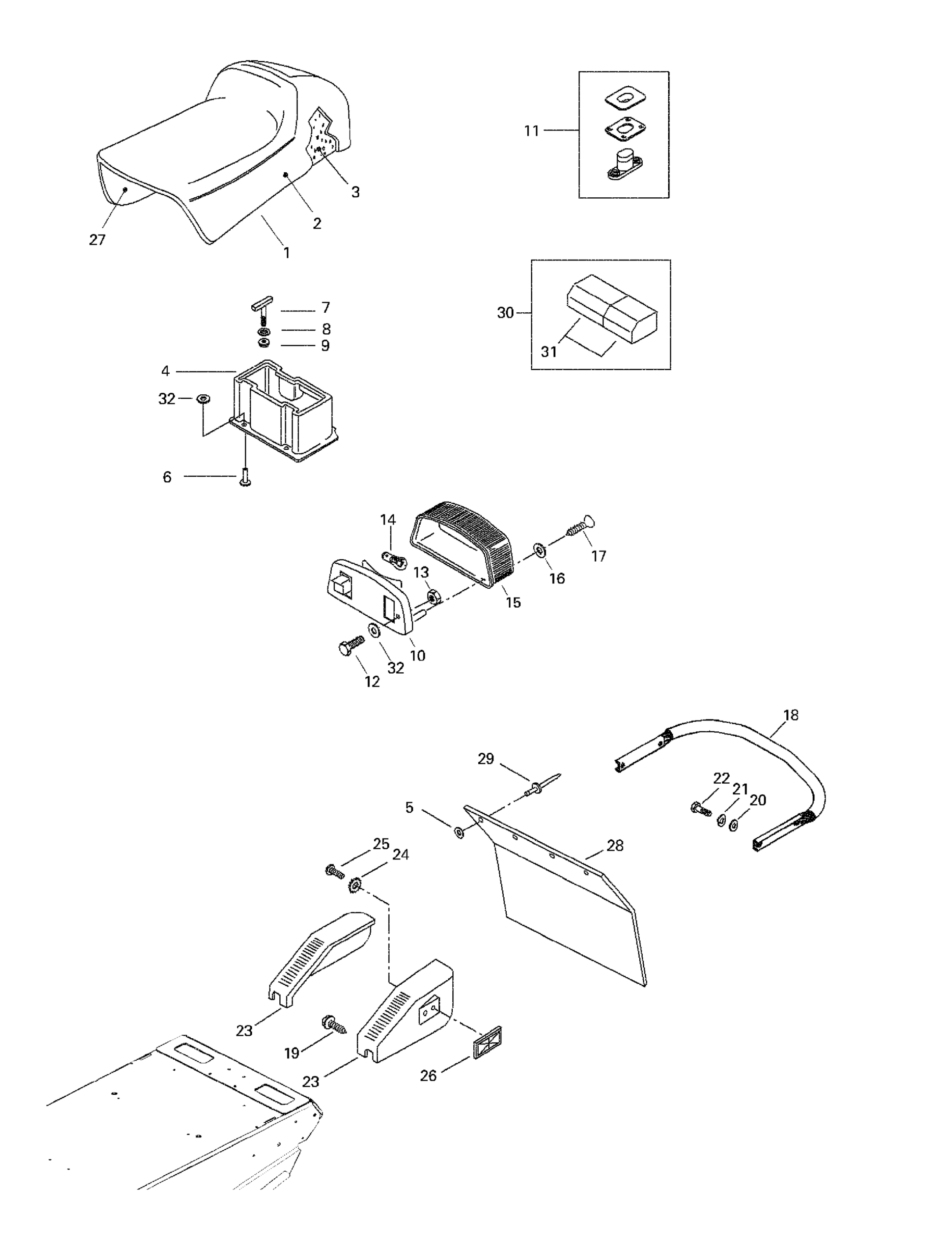 Схема узла: Seat And Accessories