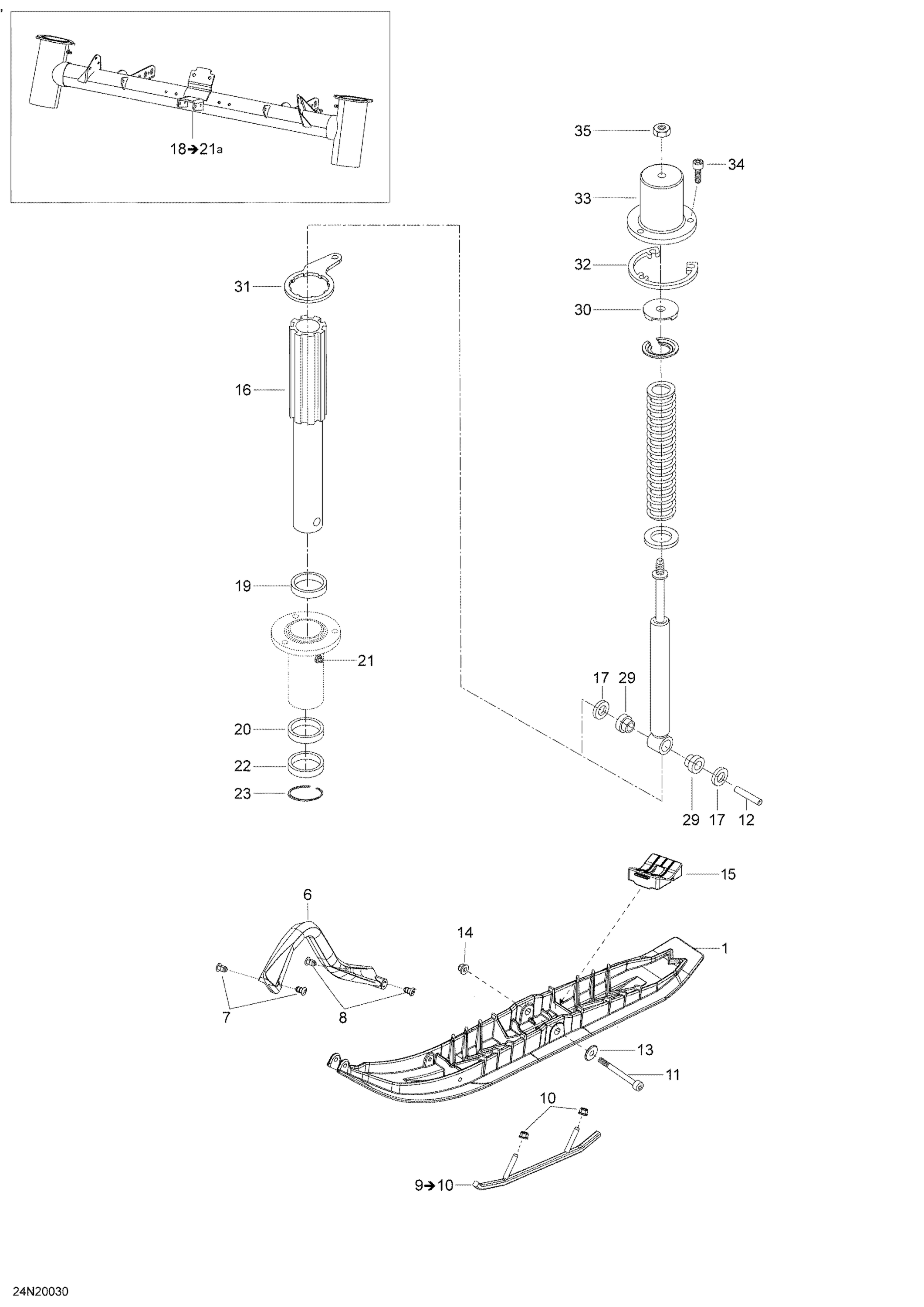 Схема узла: Suspension, Front - System