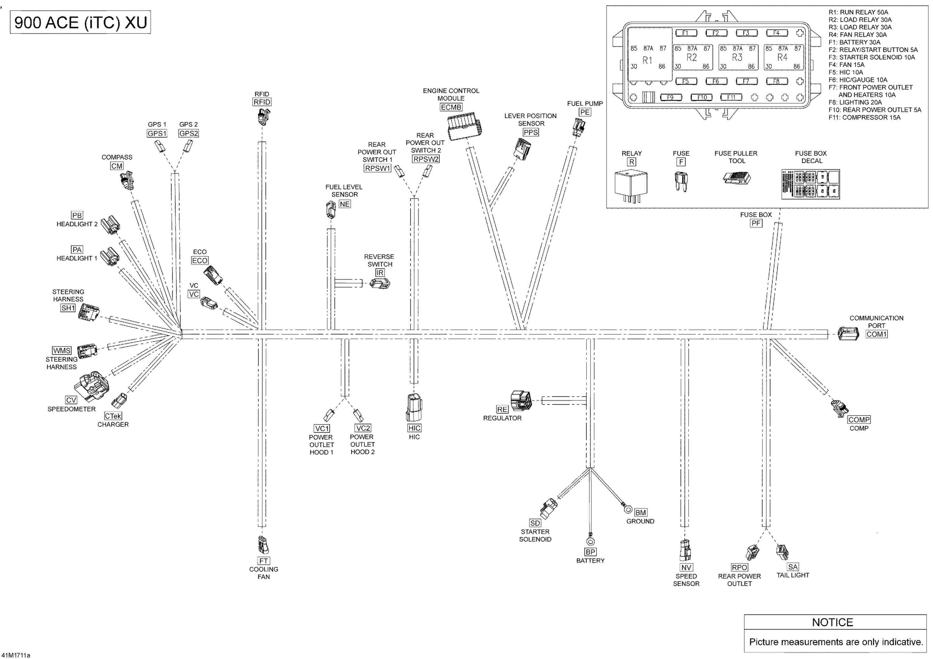 Схема узла: Electrical System - 900 ACE