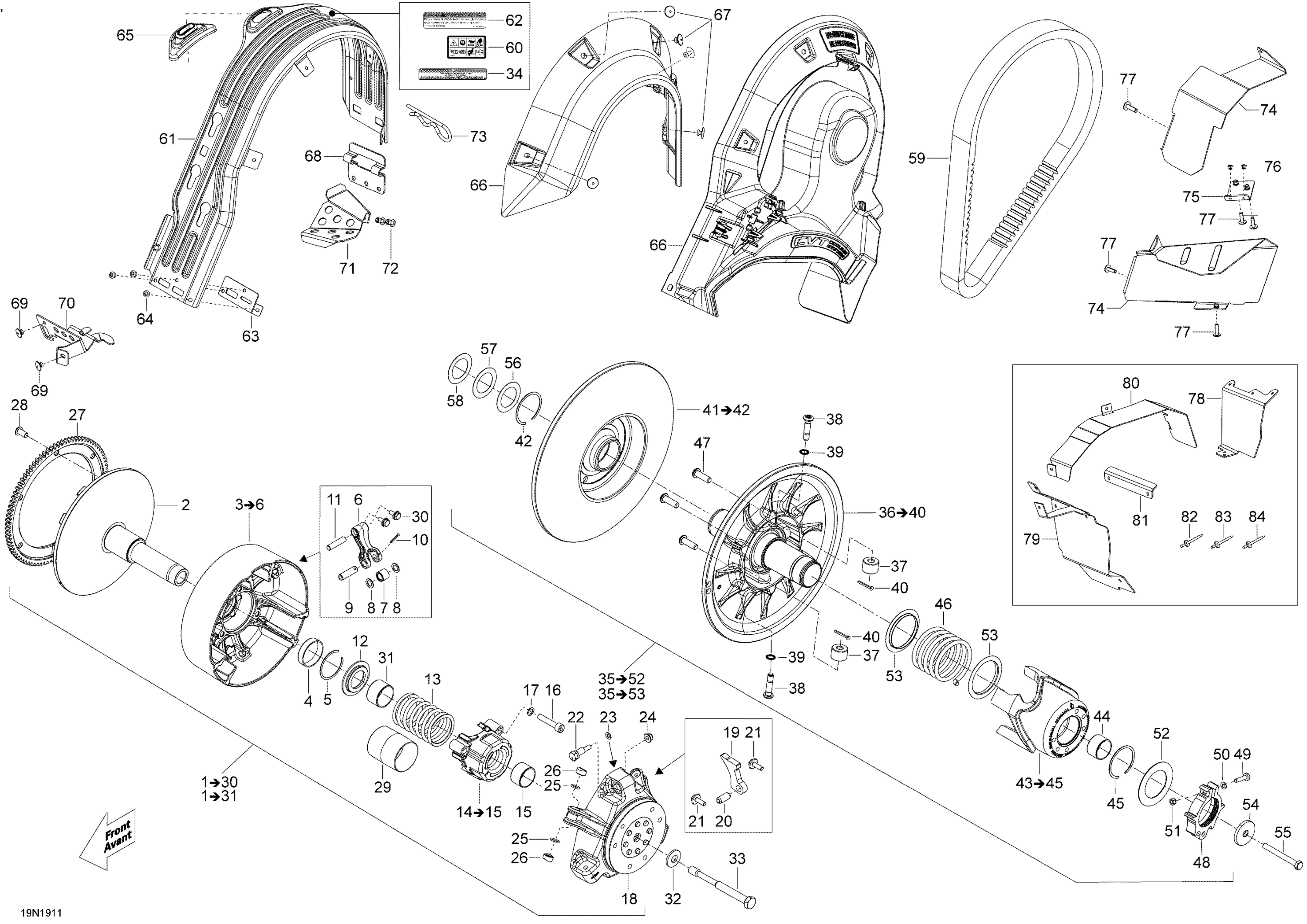 Pulley - 800R E-TEC