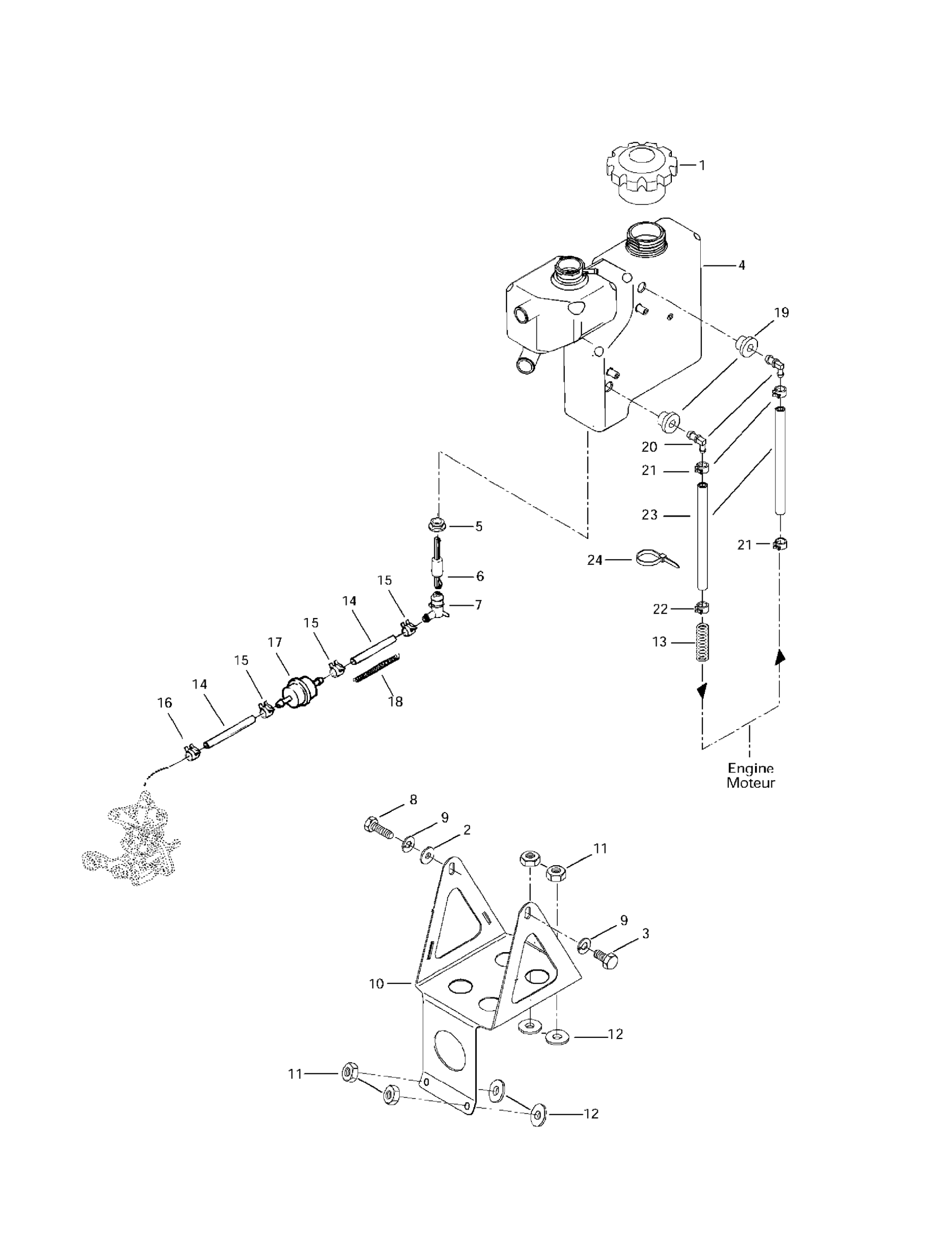 Схема узла: Oil Tank And Support
